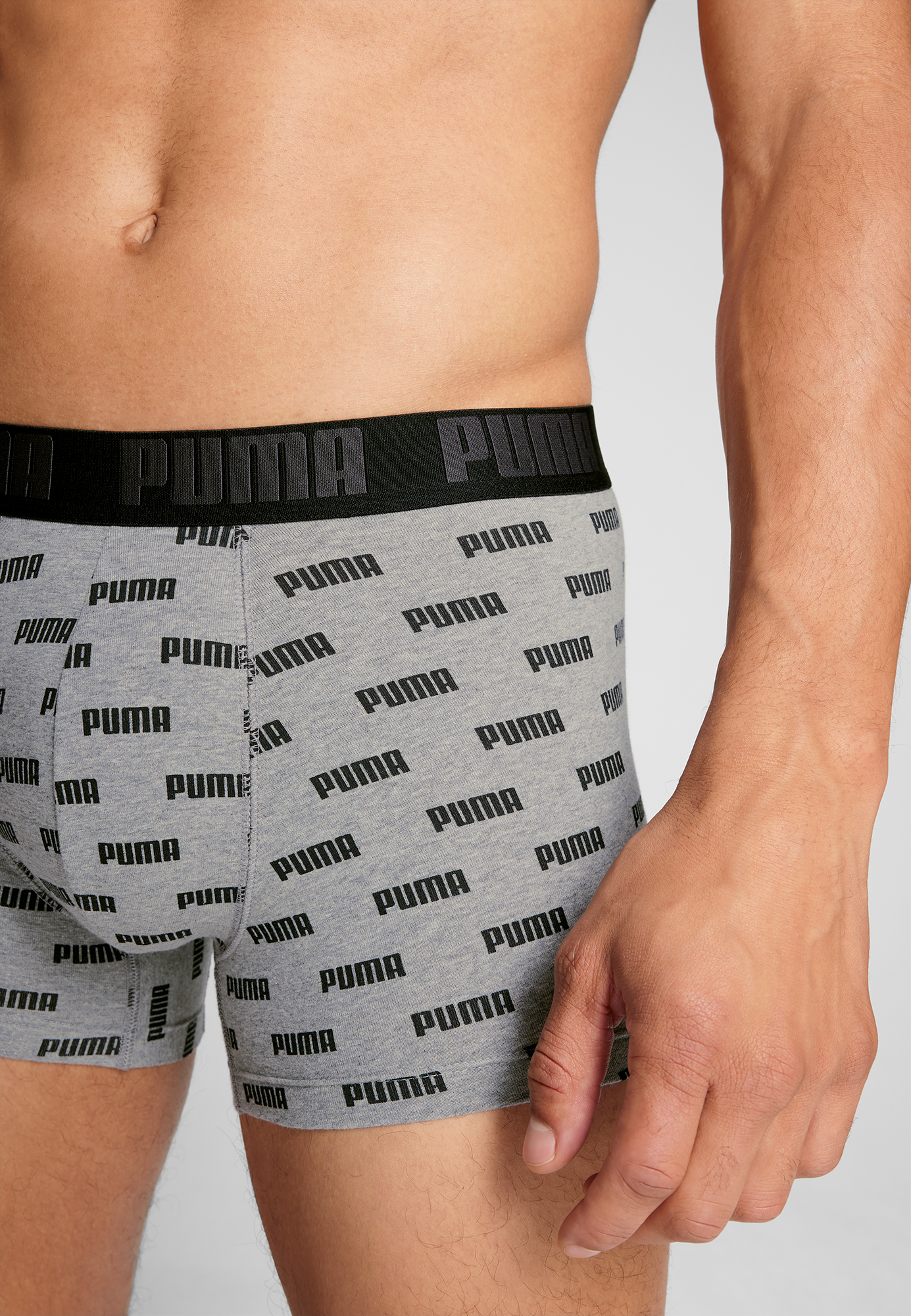 PUMA Boxer, (Packung, 2er-Pack), mit Allover Puma Druck