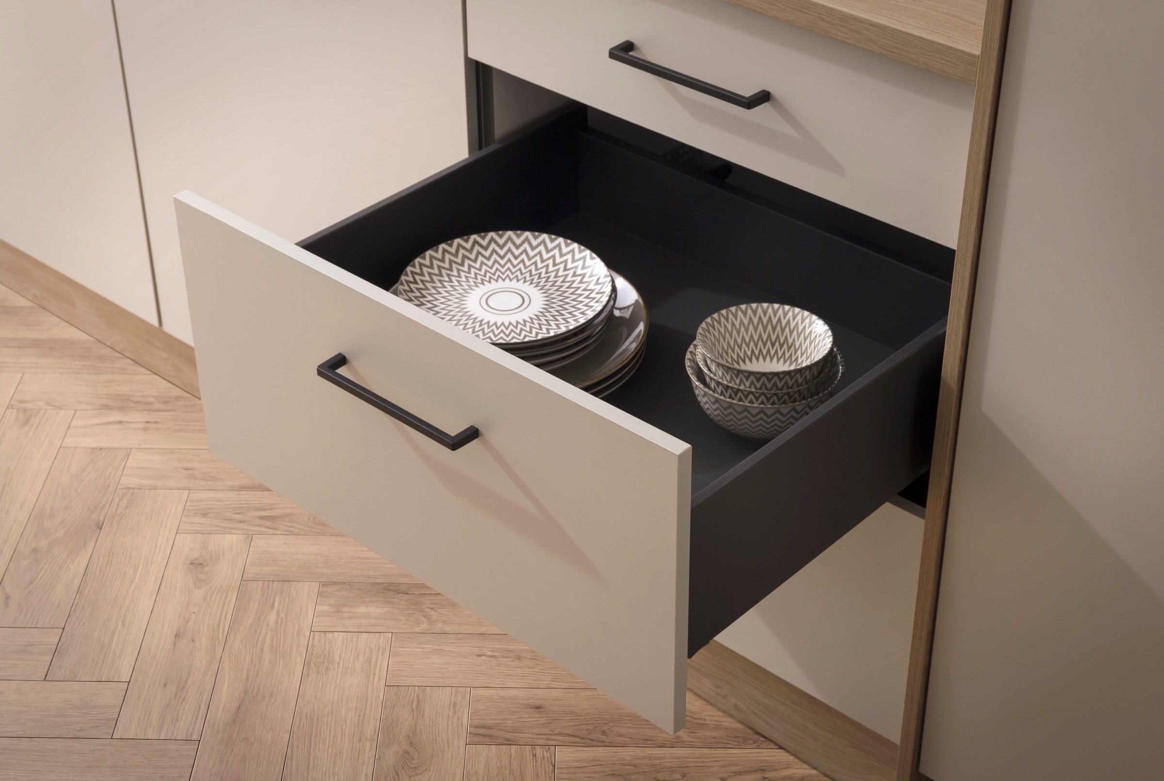 KOCHSTATION Küchenzeile »KS-Kolari, Küchenblock Made in Germany« Breite 290 cm, wahlweise mit Hanseatic-E-Geräten