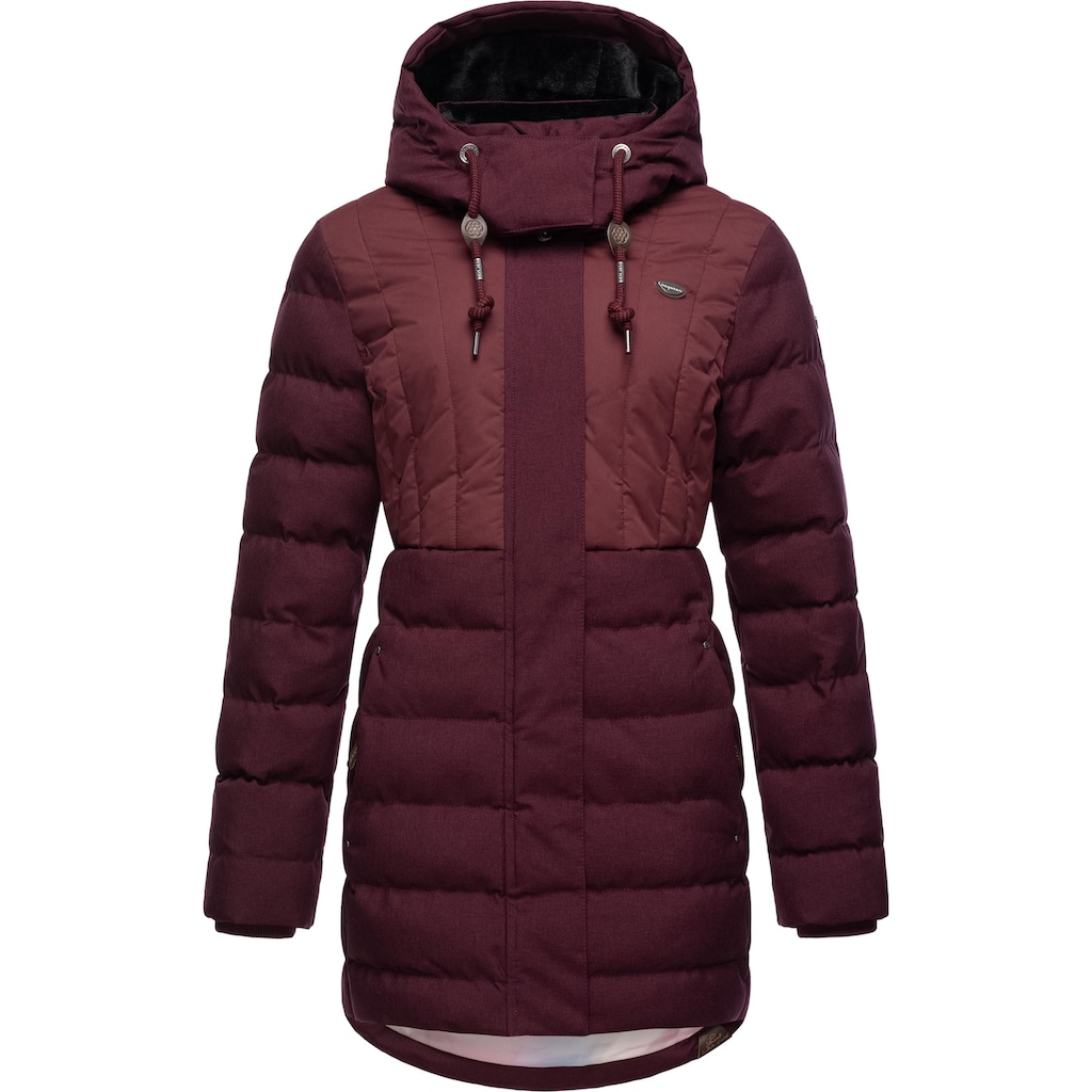 Ragwear Winterjacke »Ashanta Block«, mit Kapuze