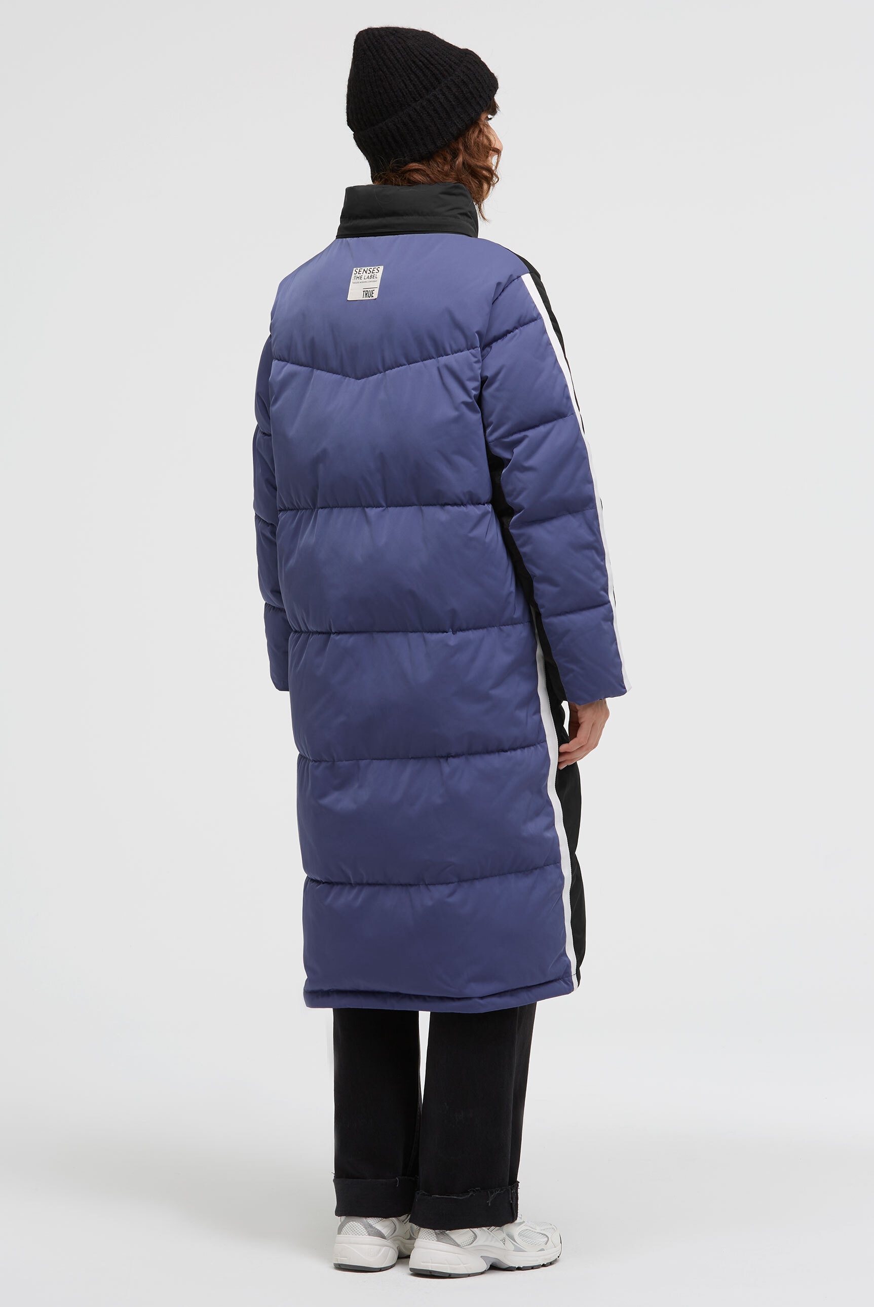 SENSES.THE LABEL Langjacke mit Kapuze mit Windbreaker-Bündchen