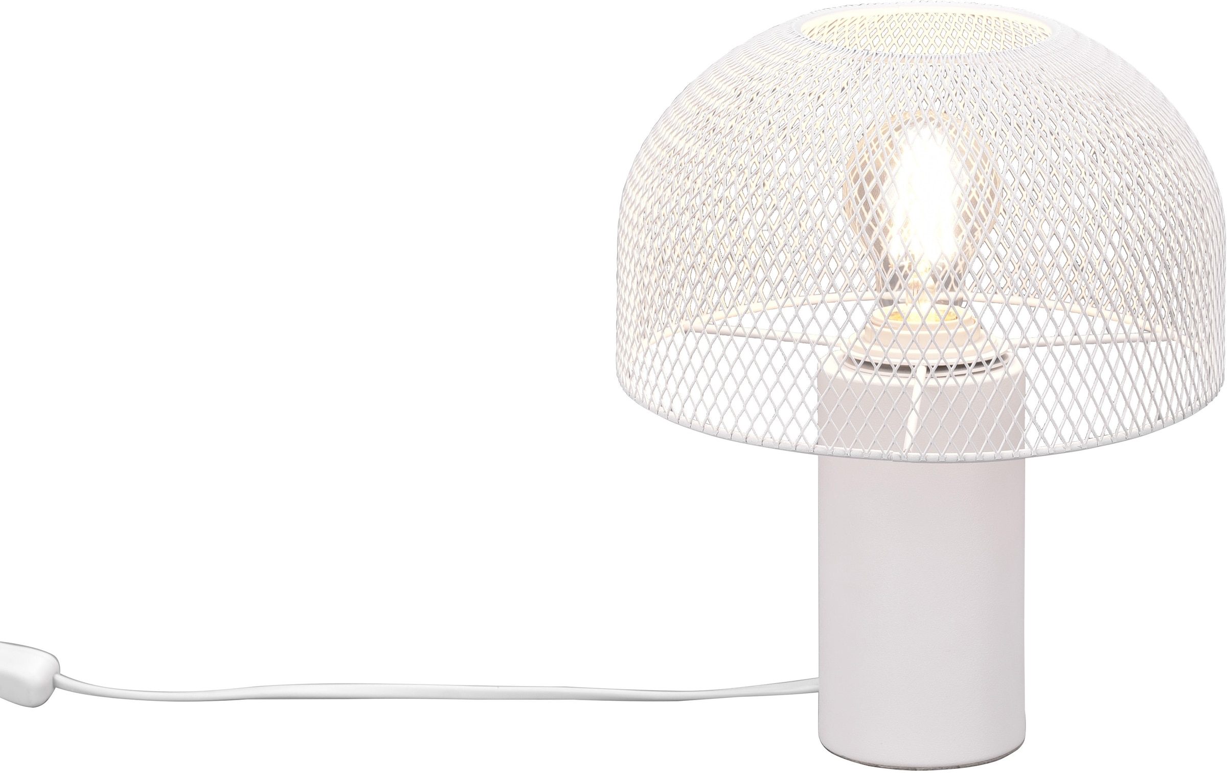 Schirm Leonique Tischlampe Tischleuchte Schreibtischlampe BAUR Draht | Pilzlampe 1 »Elenoire«, flammig-flammig, Gitter