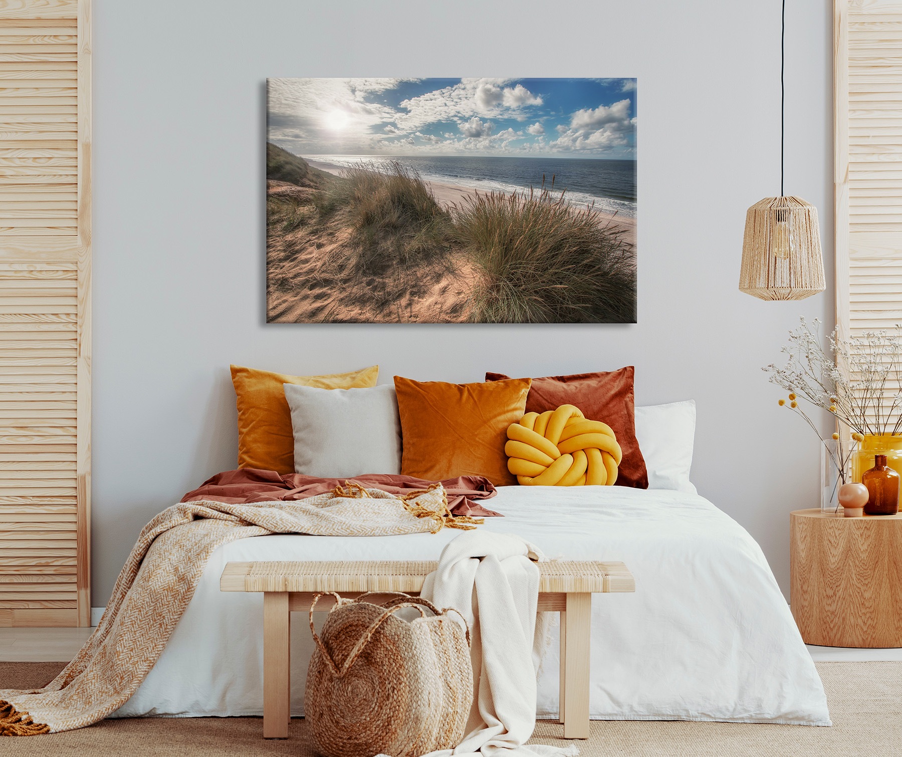 Bönninghoff Leinwandbild »Wandbild STRAND SYLT 78x118 cm – Leinwandbild Keilrahmen Deko modern« Strand 1 Stk. tlg. auf Keilrahmen gespannt