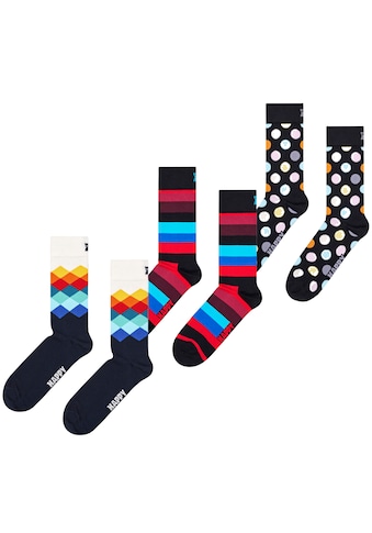 Happy Socks  Socken (3 poros) Big Dot & Faded Diamo...