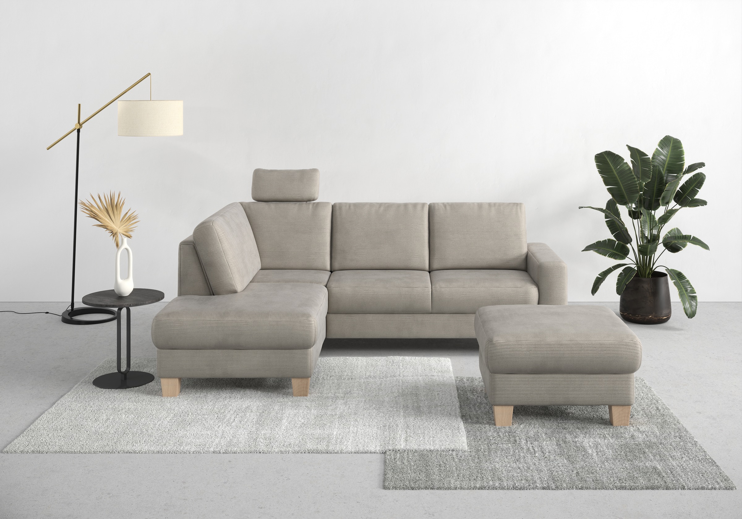 Home affaire "Summer L-Form" mit Ottomane, wahlweise mit Bettfunktion und B günstig online kaufen