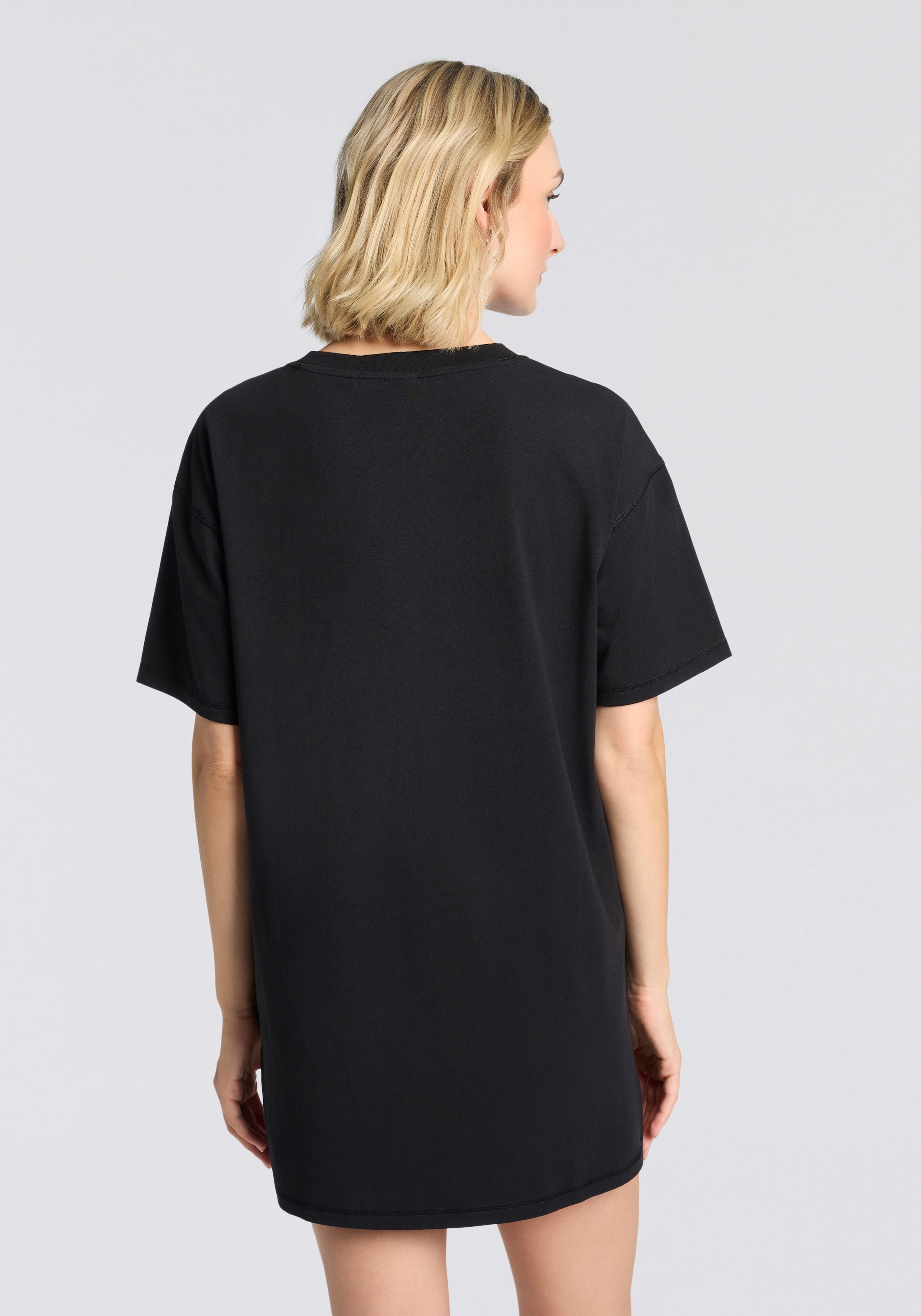 HUGO Underwear Nachthemd Rundhalsausschnitt, relaxed fit, Markenlabel