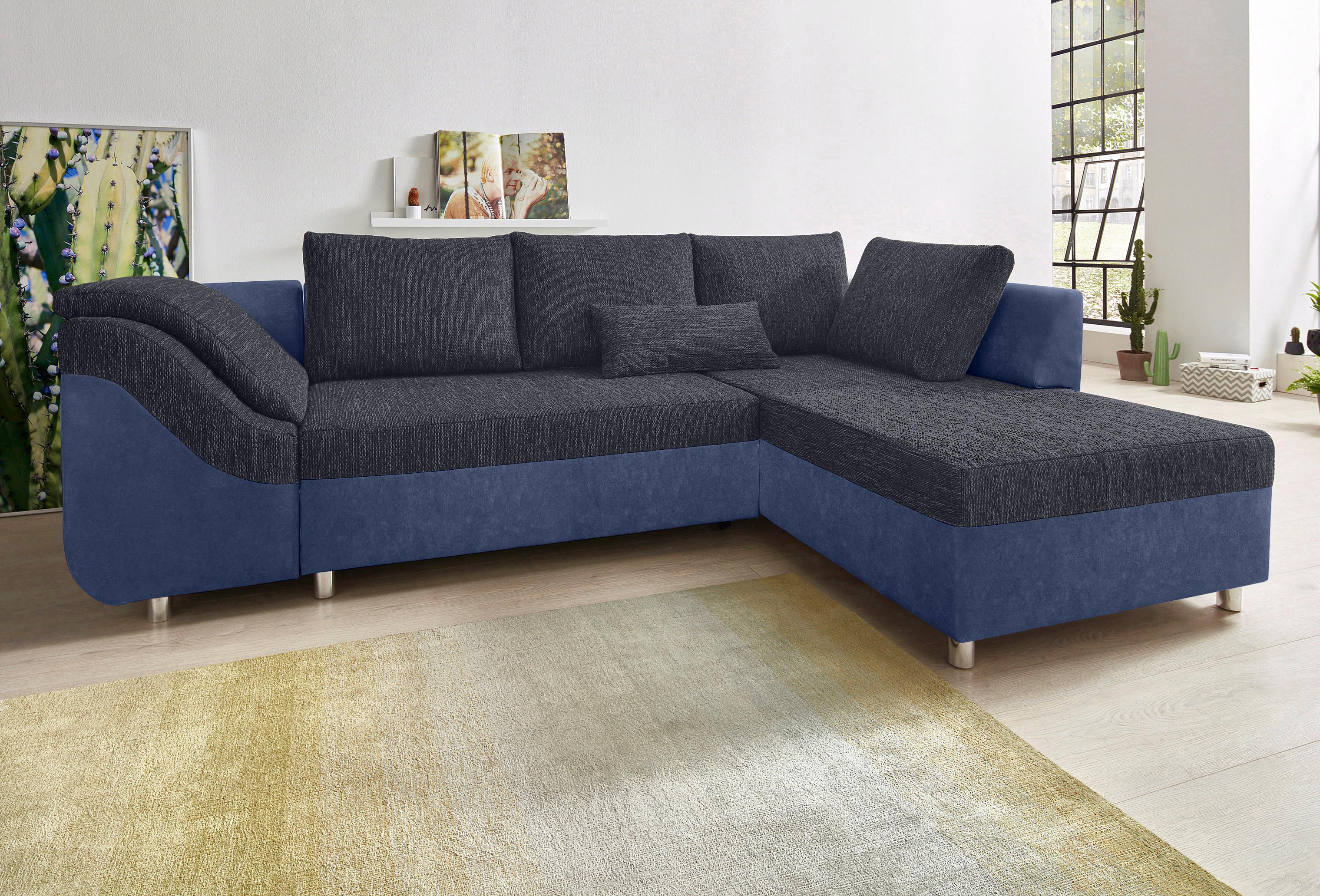 COLLECTION AB Ecksofa "Sally L-Form, B: 256 cm" 1 Zierkissen, optional Schlaffunktion & Bettkasten