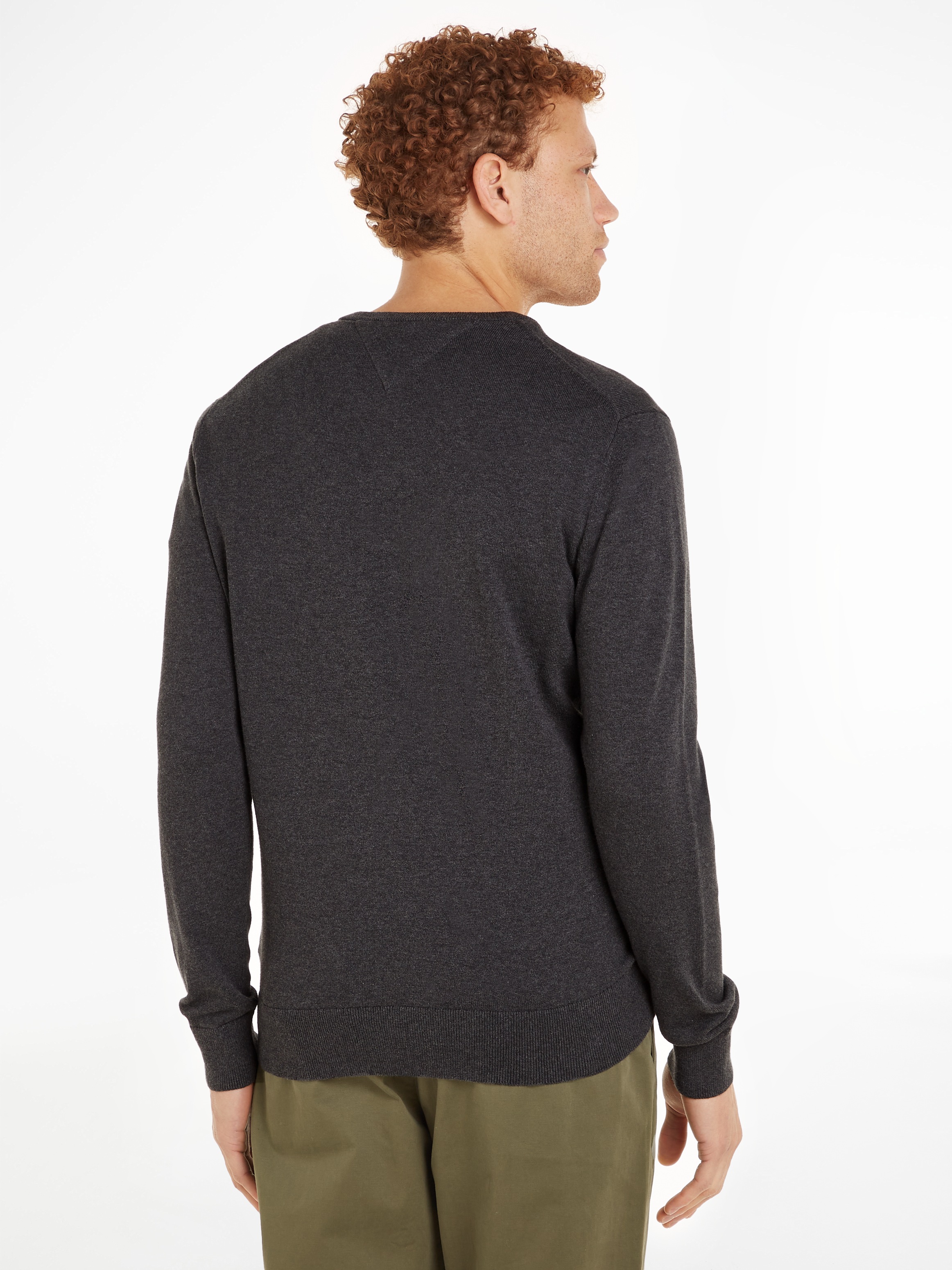 Tommy Hilfiger Strickpullover "ESSENTIAL COTTON V NECK mit V-Ausschnitt und günstig online kaufen