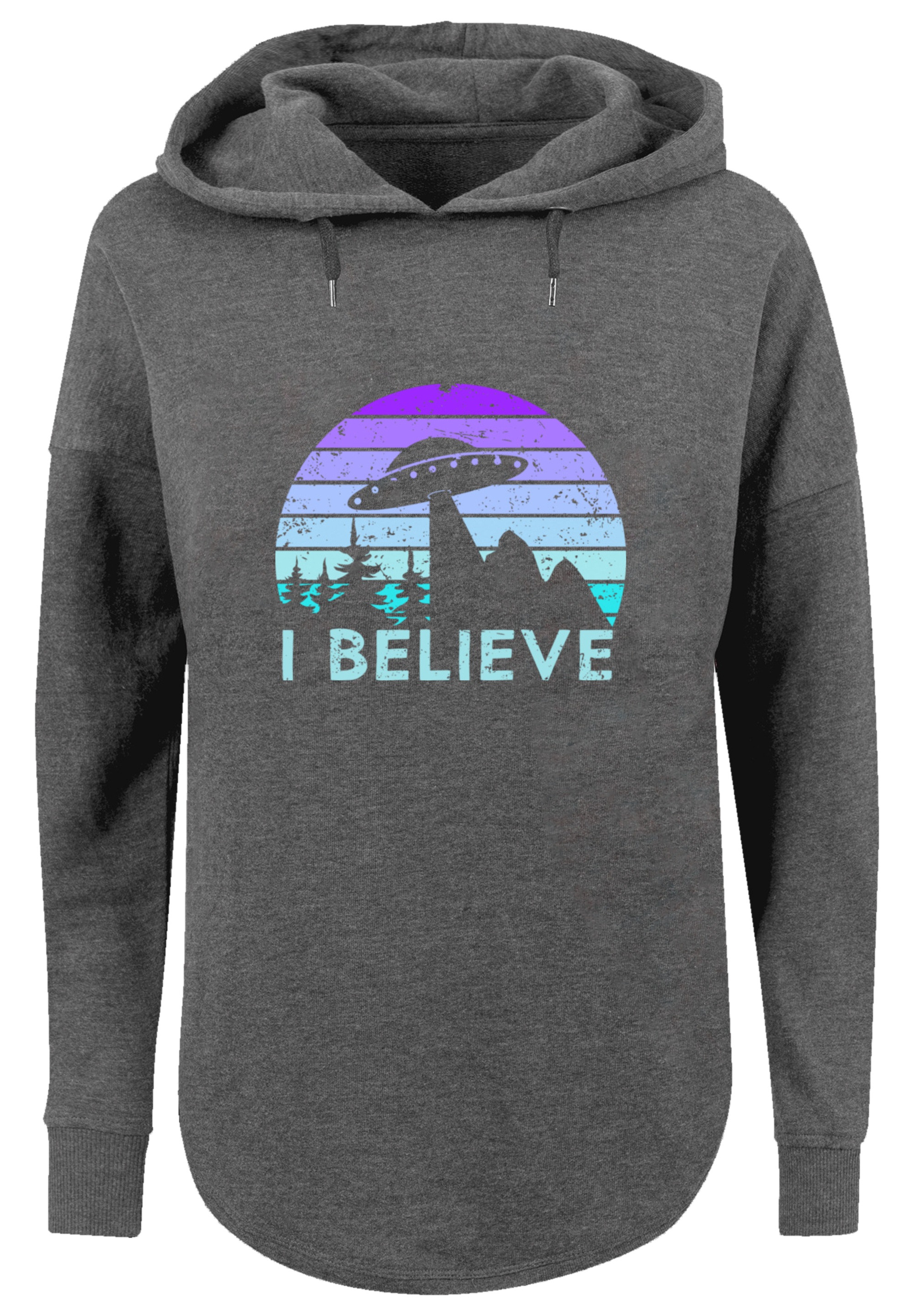 F4NT4STIC Kapuzenpullover "I BELIEVE UFO Alien Raumschiff Retro" Premium Qu günstig online kaufen