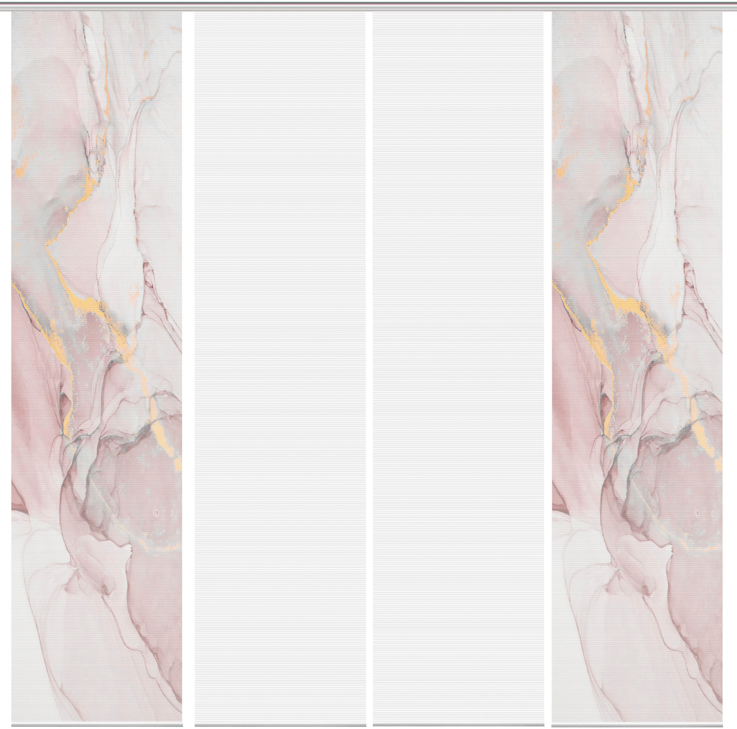 Vision S Schiebegardine "MARMOSA 4er SET" Paneelwagen 4 Stk. tlg. Bambus-Op günstig online kaufen