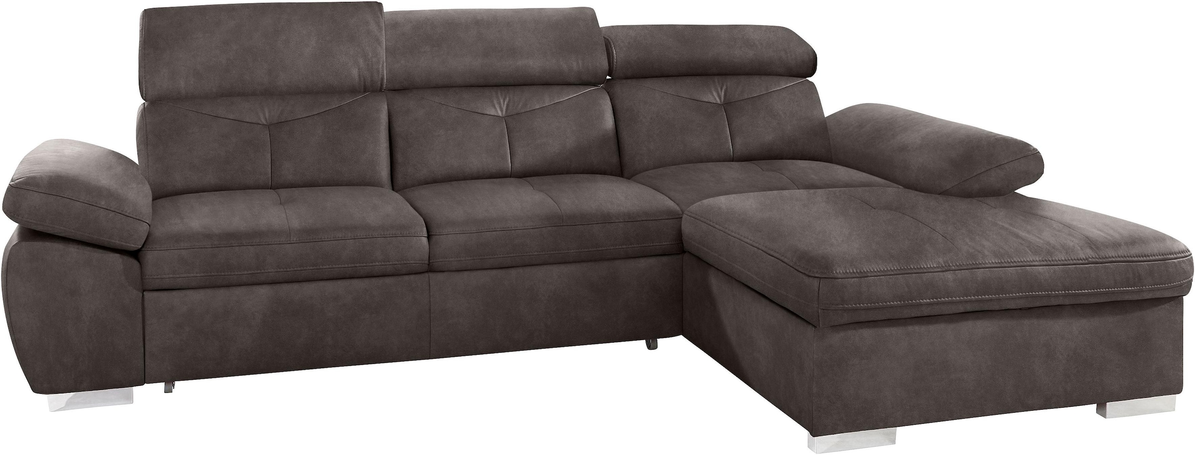 Ecksofa »Spring, super bequem und komfortabel mit Armteil- und Kopfteilfunktion«,...