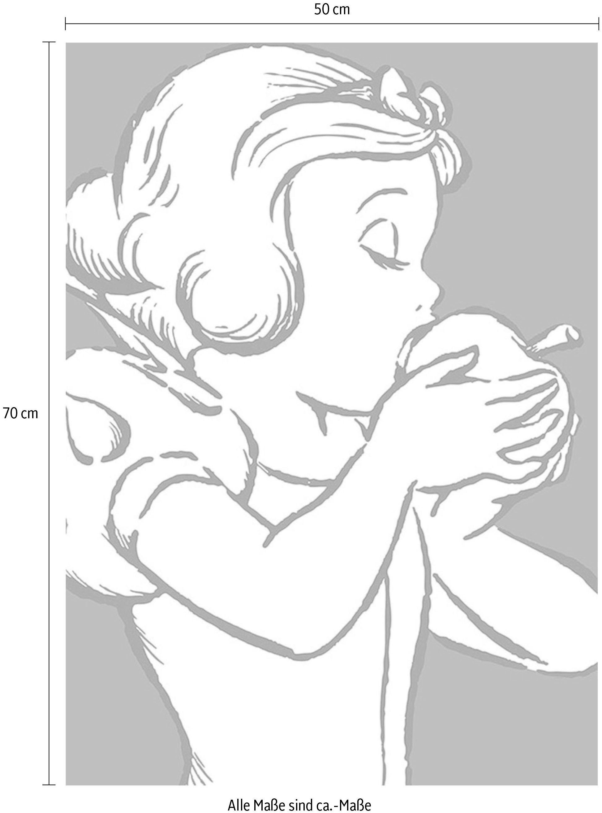 Komar Bild »Snow White Apple Bite - red«, Disney, (1 St.), Wandbild zur Dekoration im Kinderzimmer - ohne Rahmen
