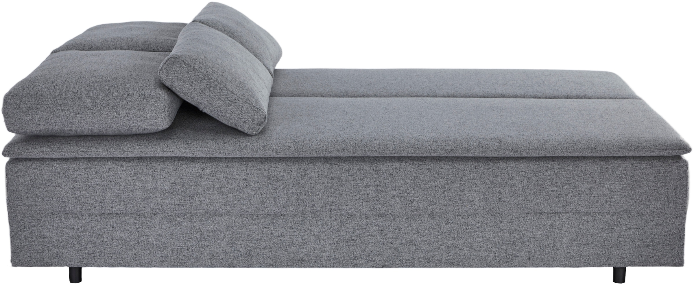 OTTO home Schlafsofa »JANNIKO Feinstruktur, Breite: 193 cm, Liegefläche 124x193 cm« mit Bettfunktion & Bettkasten, Matten-Polsterung