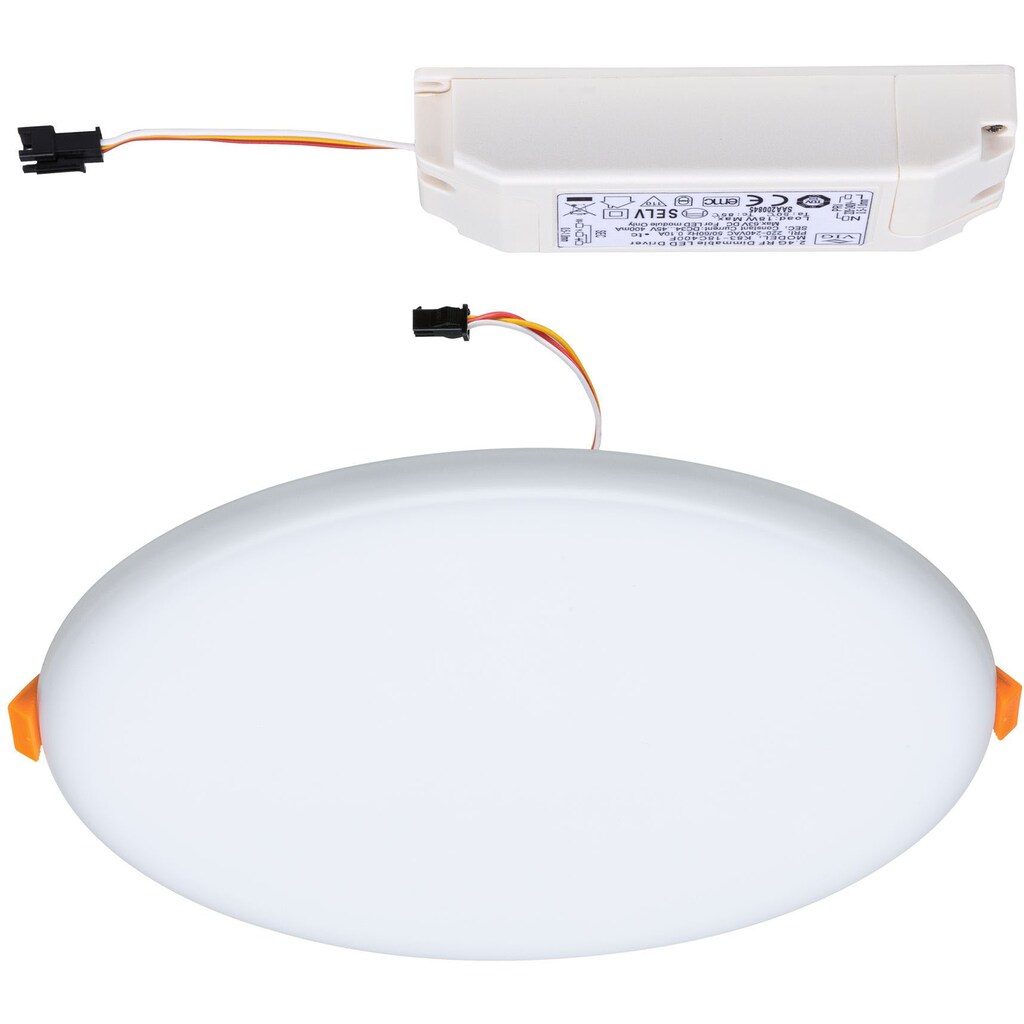 Paulmann LED Bad-Einbauleuchte »Veluna«, Schutzart IP44, 3 Lichtstimmungen möglich, Ø 18,5 cm, inkl. LED Leuchtmittel