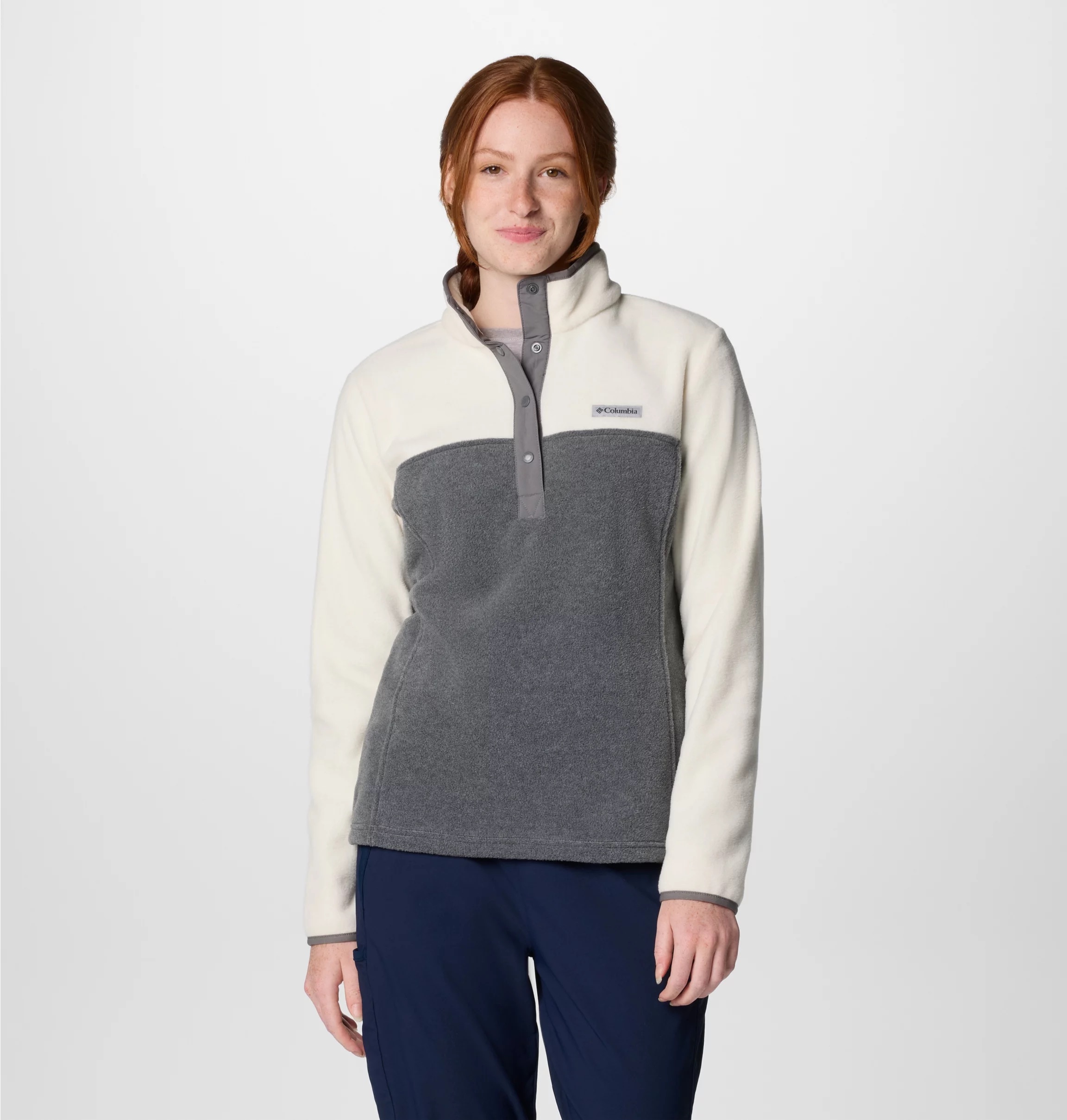 Columbia Fleecepullover "Benton Springs 1/2 Snap Pull Over II", mit halblangem Druckknopfverschluss, wasserabweisend, windabweisend