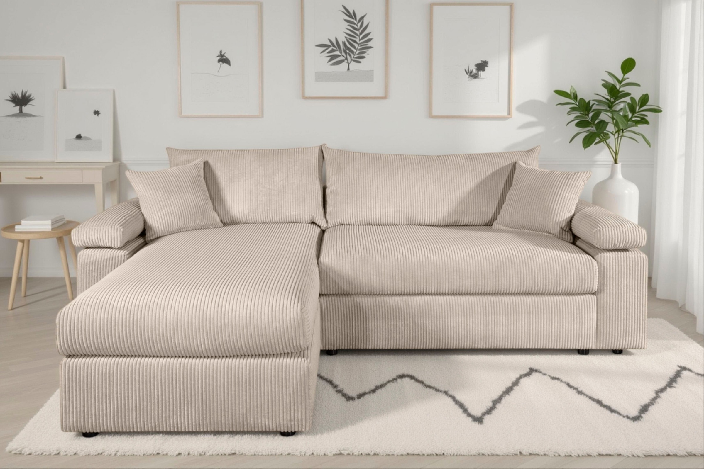 OTTO home Ecksofa "Cosy L-Form, Breite 234 cm, Sitzaufbau im Sandwich-Feder günstig online kaufen