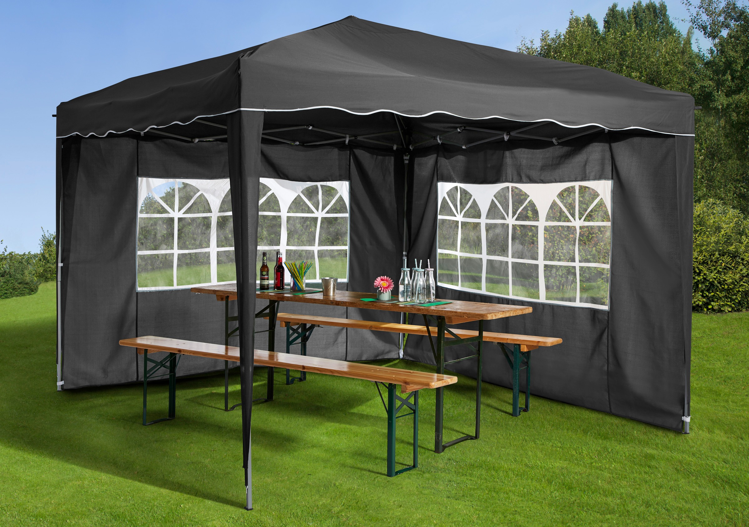 KONIFERA Pavillonseitenteil "Faltpavillon", (Set), mit 2 Fenster günstig online kaufen