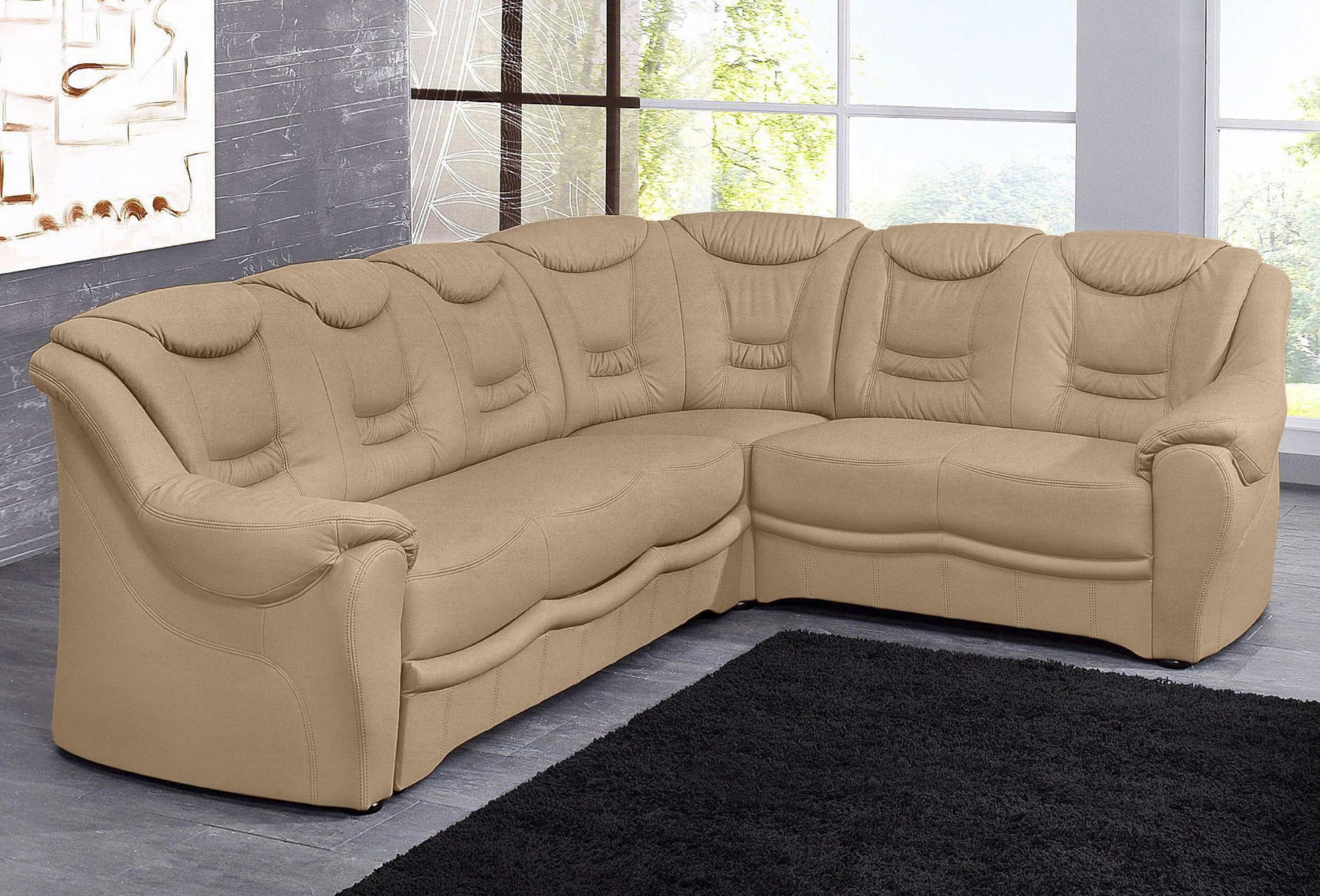 sit&more Ecksofa "Bansin, L-Form, B: 265 cm, Bettfunktion optional, Federkern-Polsterung" Komfortable Sitzhöhe 46 cm, Liegefläche 148 x 198 cm bei Bettfunktion