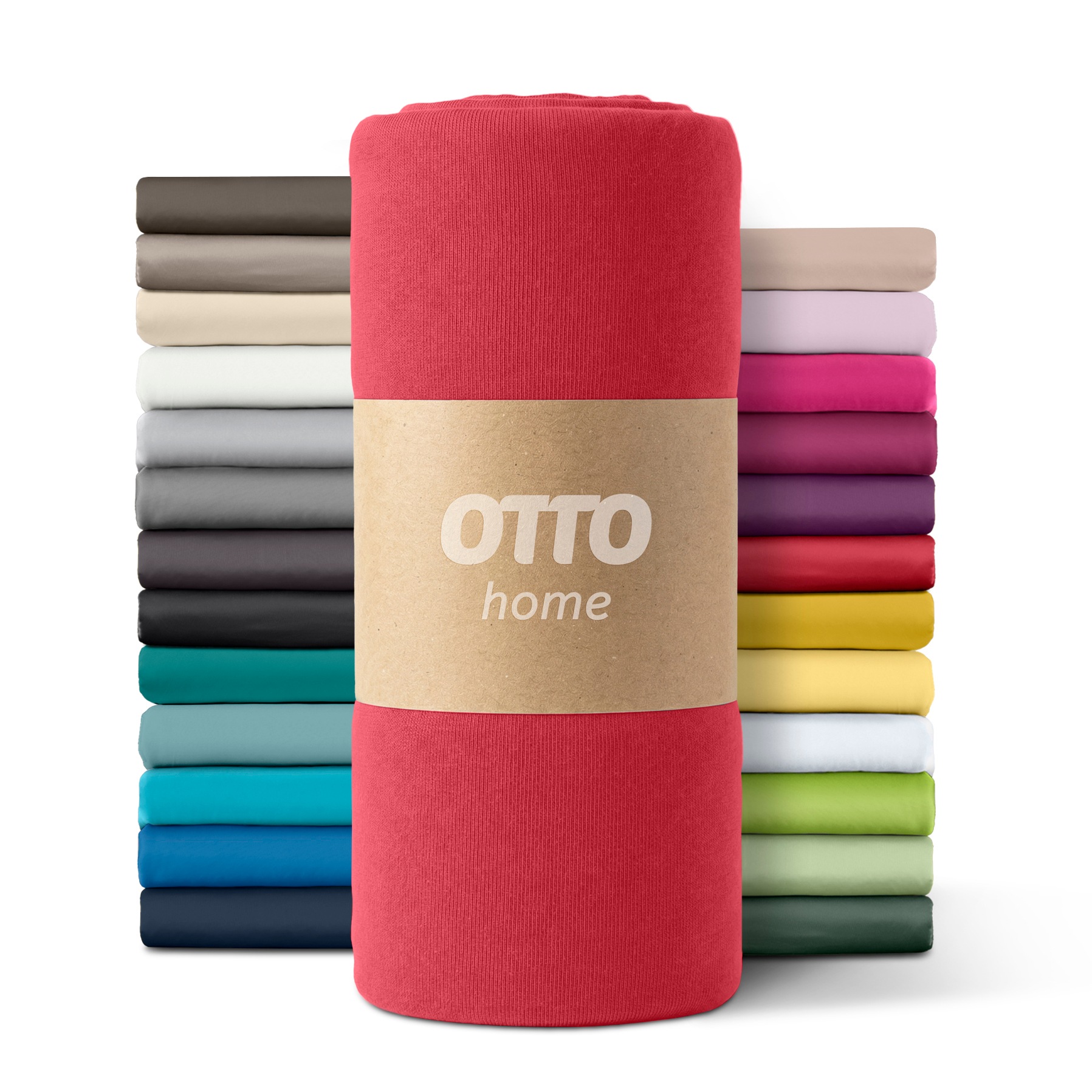 OTTO home Spannbettlaken "PAPRIKA Microfaser-Jersey, pflegeleicht" Bettlaken Laken in Jersey Qualität, schnelltrocknend