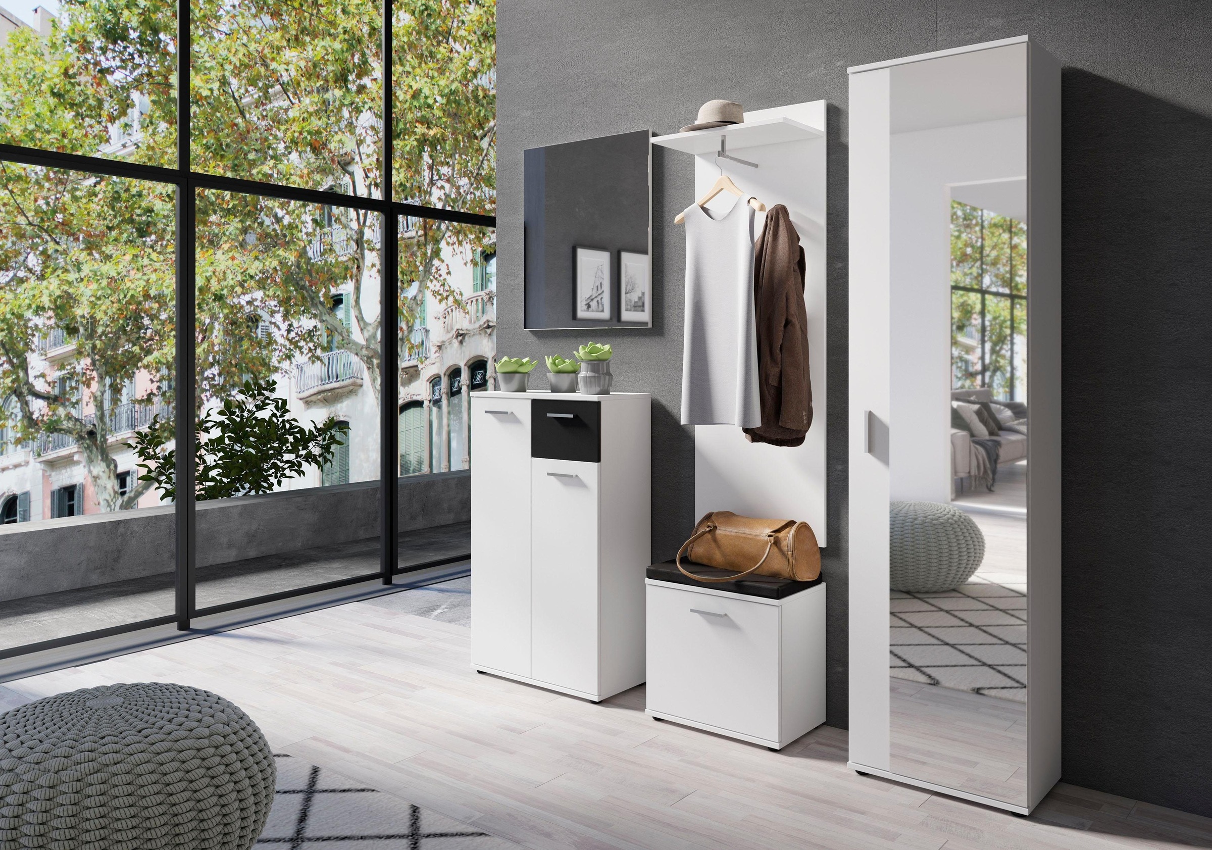 Homexperts Garderobenschrank »Justus«, mit Spiegel