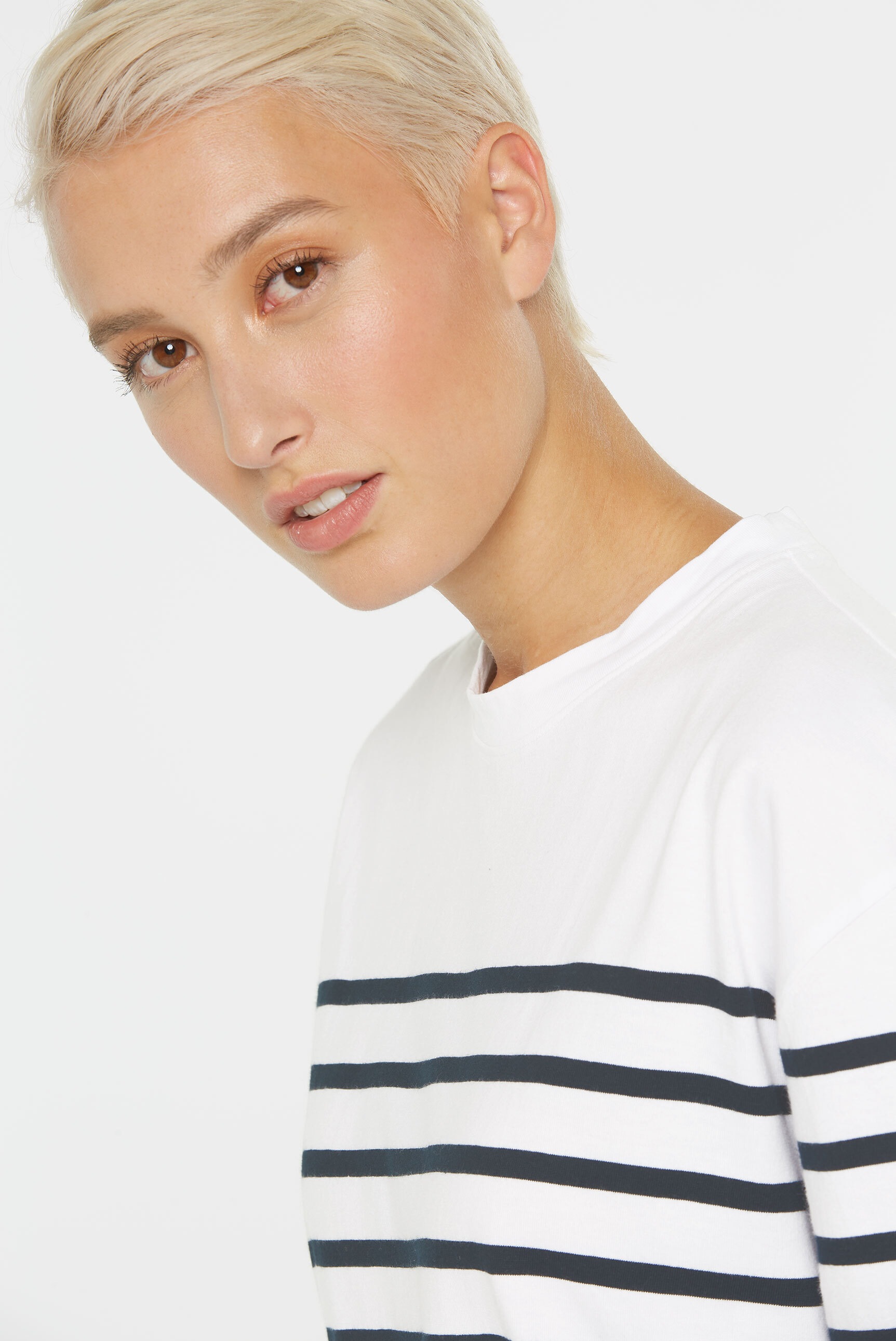 SENSES.THE LABEL Rundhalsshirt, aus Baumwolle