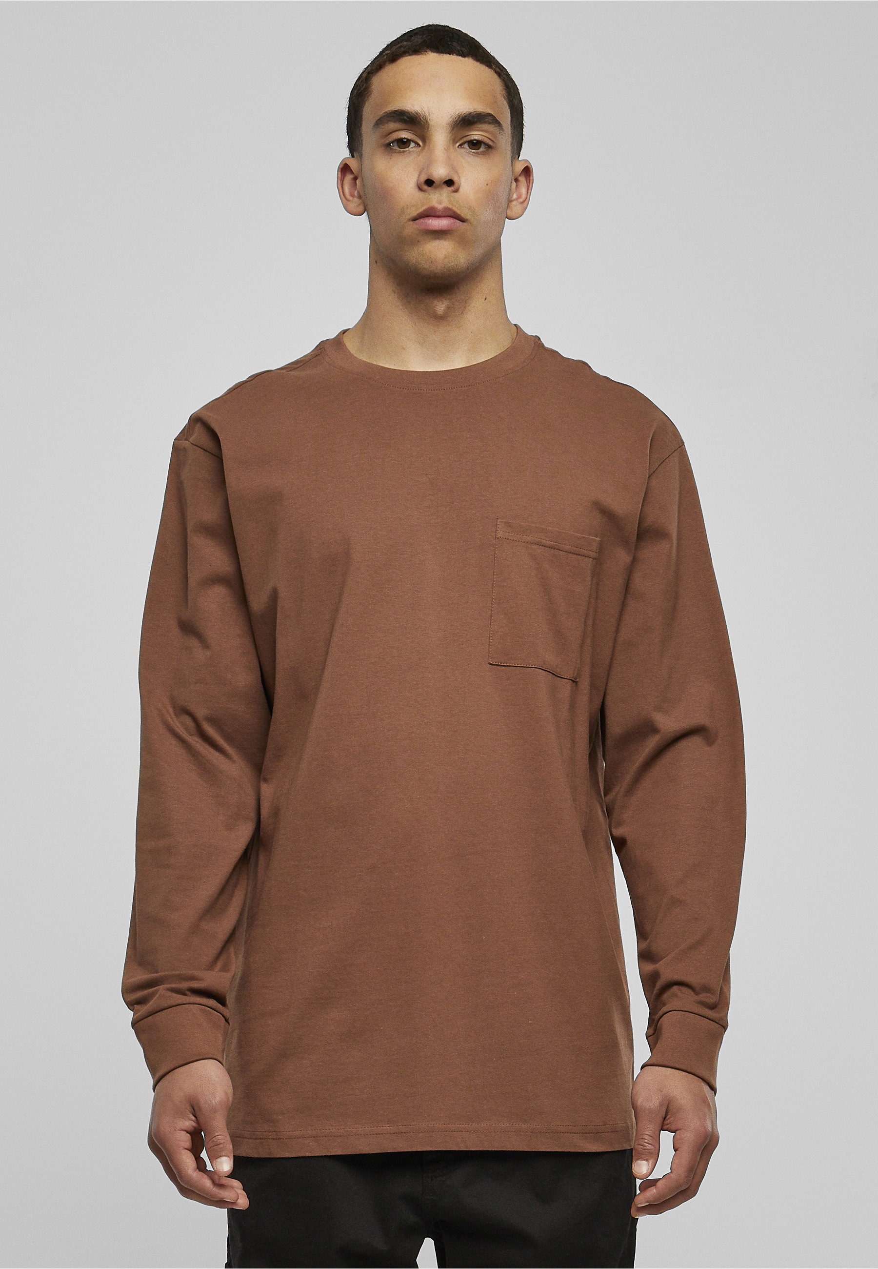 URBAN CLASSICS T-Shirt »Urban Classics Herren Heavy Oversized Pocket Longsleeve« 1 Stk.
