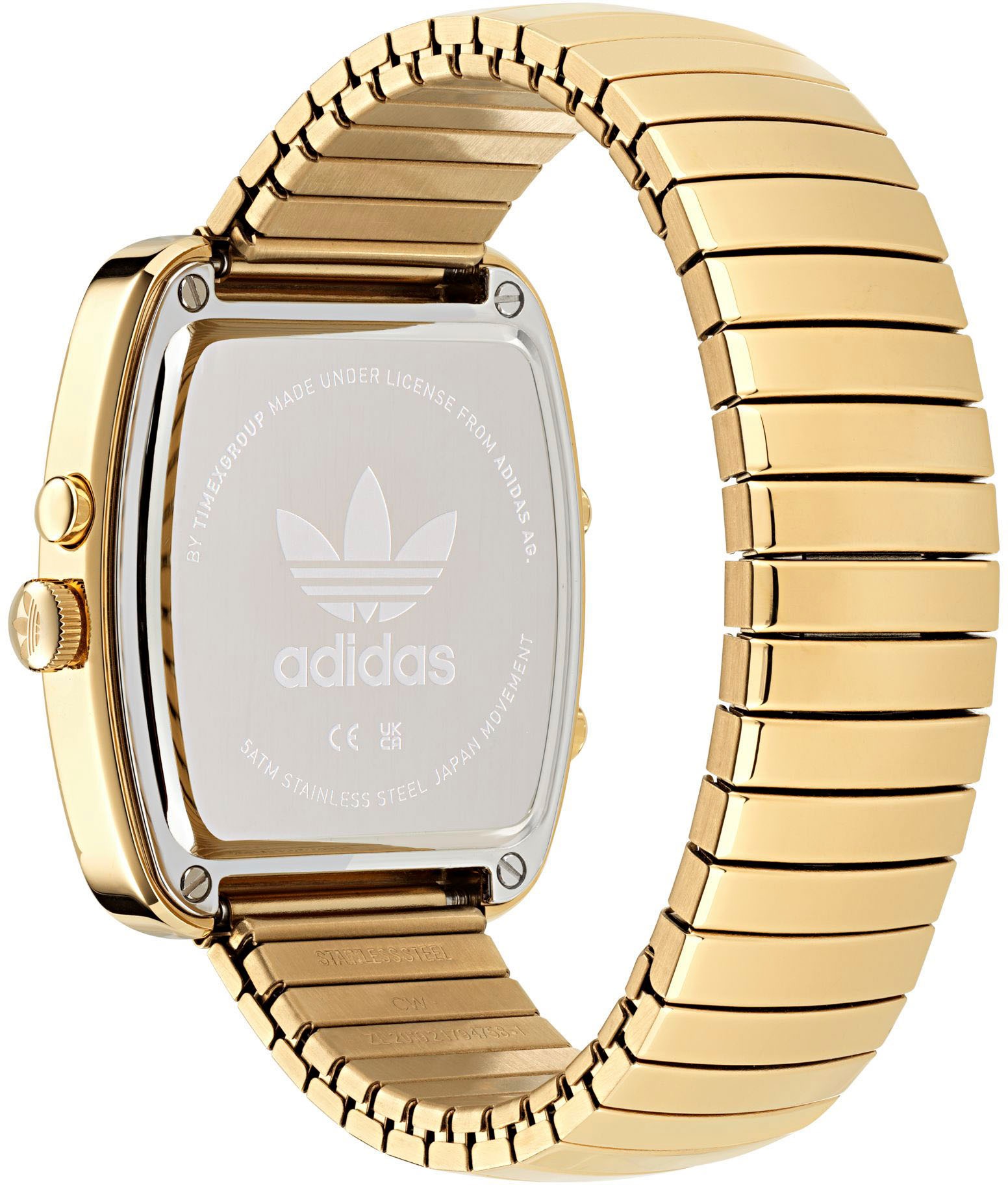 adidas Originals Chronograph »RETRO WAVE THREE«, Armbanduhr, Herrenuhr, Damenuhr,Edelstahlarmband,Stoppfunktion,digital