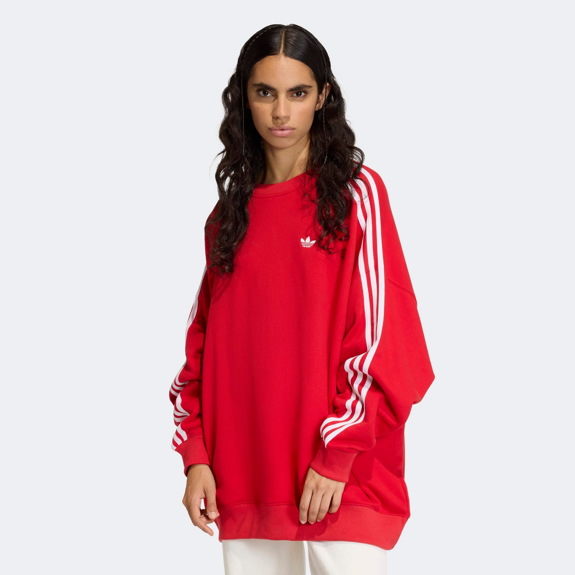 adidas Originals Kapuzensweatshirt »3-STREIFEN OVERSIZED ADILENIUM CREW«
