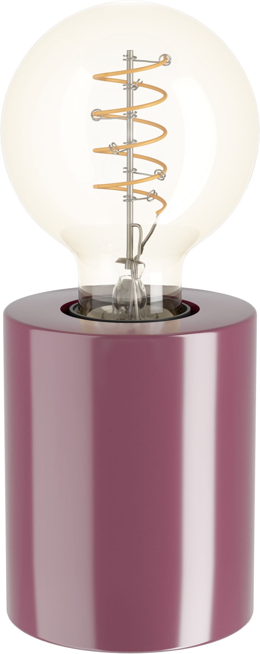 EGLO LED Tischleuchte »MURAMA« E27 1 Stk. Nachttischlampe Zylinder, Deko Tischleuchte Wohnzimmer, E27 Fassung