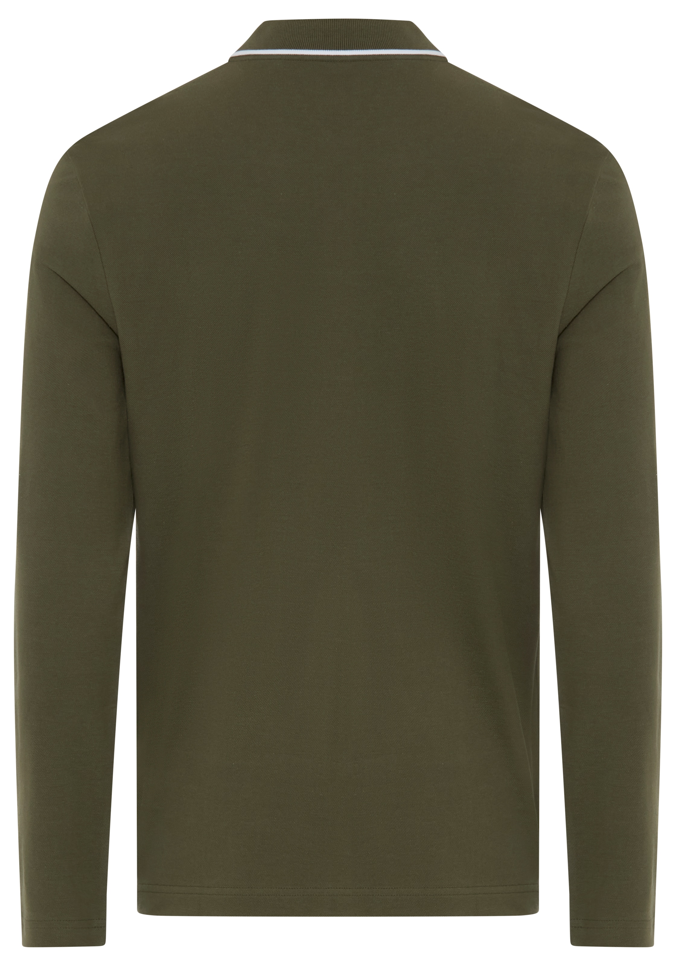 BOSS ORANGE Langarm-Poloshirt Regular Fit, reine Baumwolle, BOSS-Label