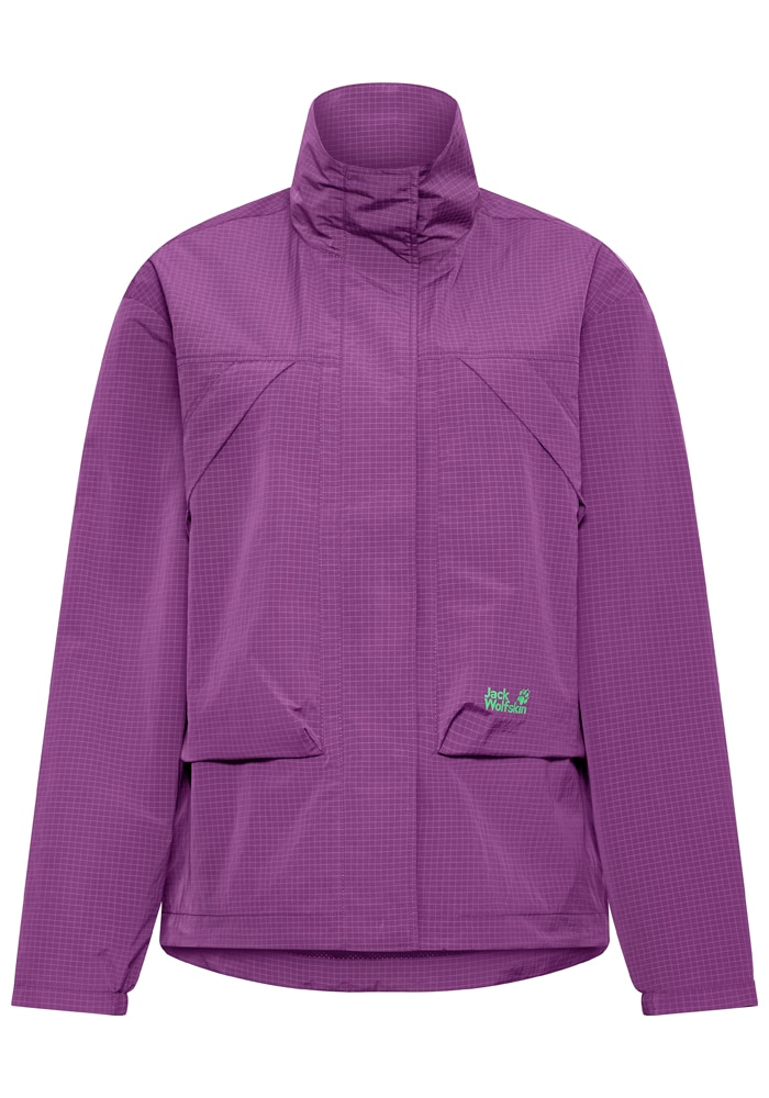 Jack Wolfskin Funktionsjacke »FIND THE WILD JKT W« winddicht, atmungsaktiv, Übergangsjacke, hoher Stehkragen
