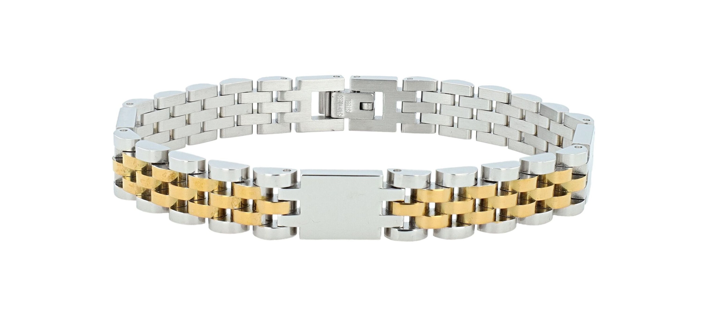 Adelia´s Gliederarmband »Herren Armband – Gliederarmband aus Edelstahl 21 cm« Ideal als Geschenk – dezent und elegant