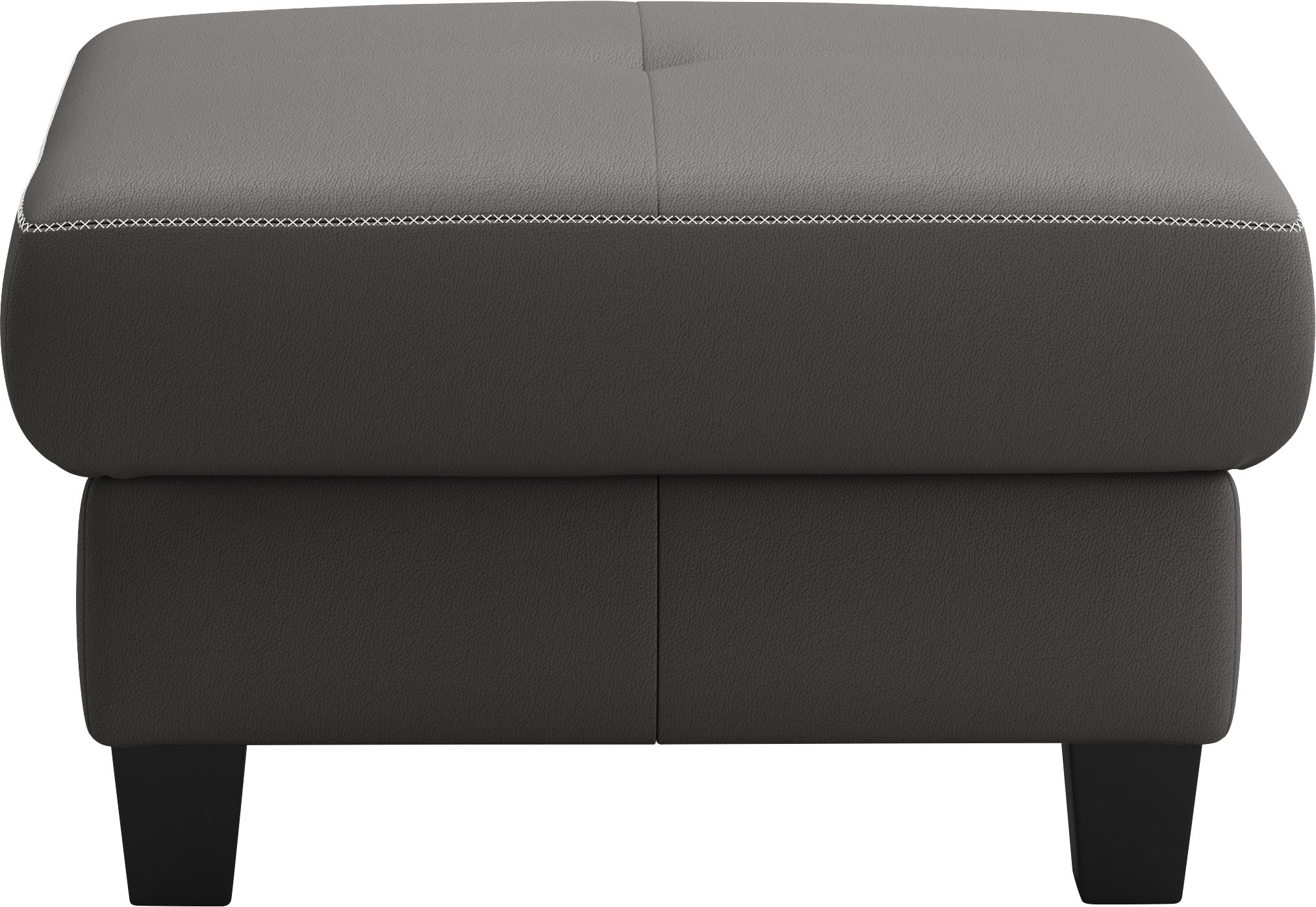 Thumbnail - PLACES OF STYLE Polsterhocker "Varese" Kreuznaht in beige