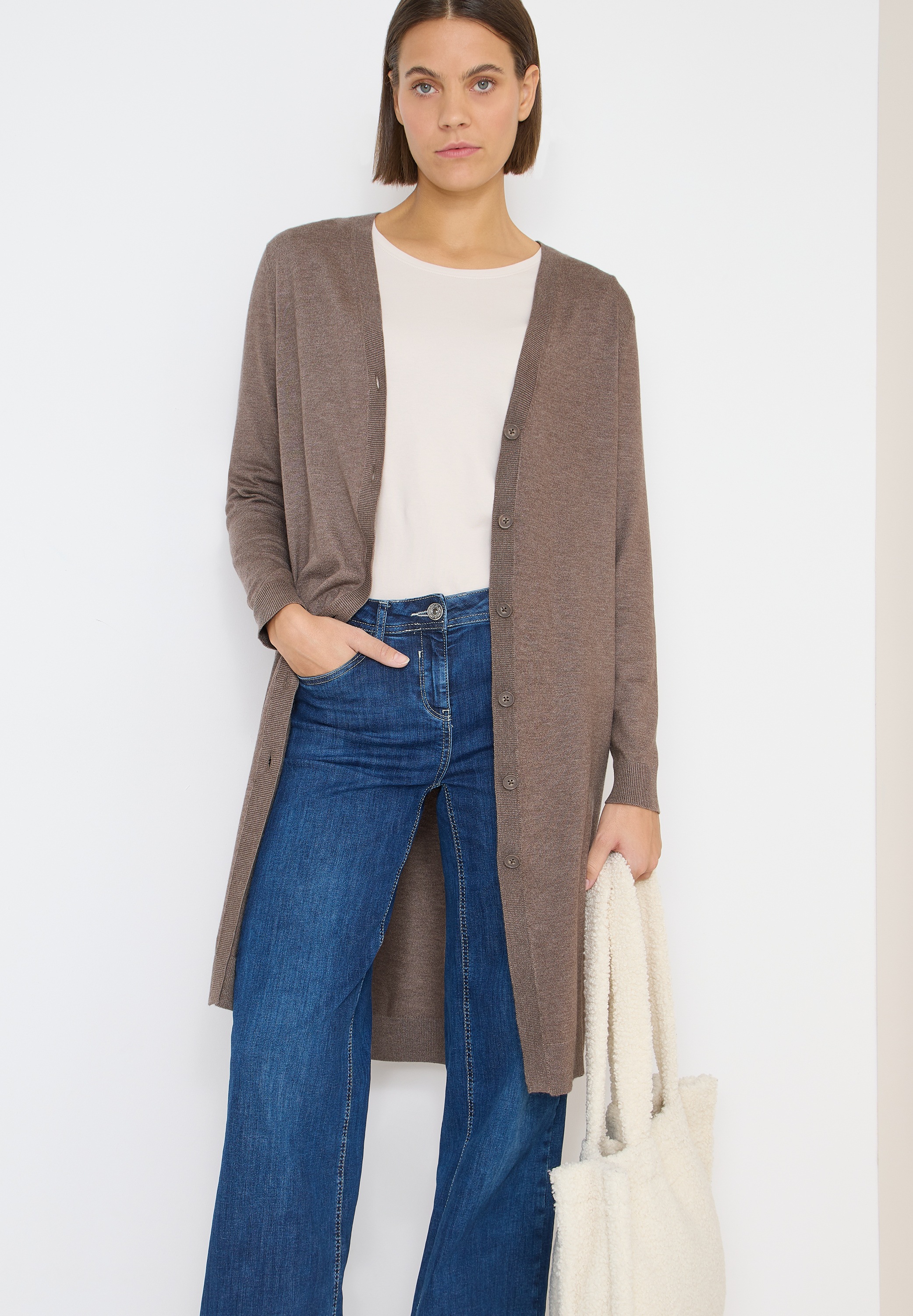 Cecil Longstrickjacke Feinstrick