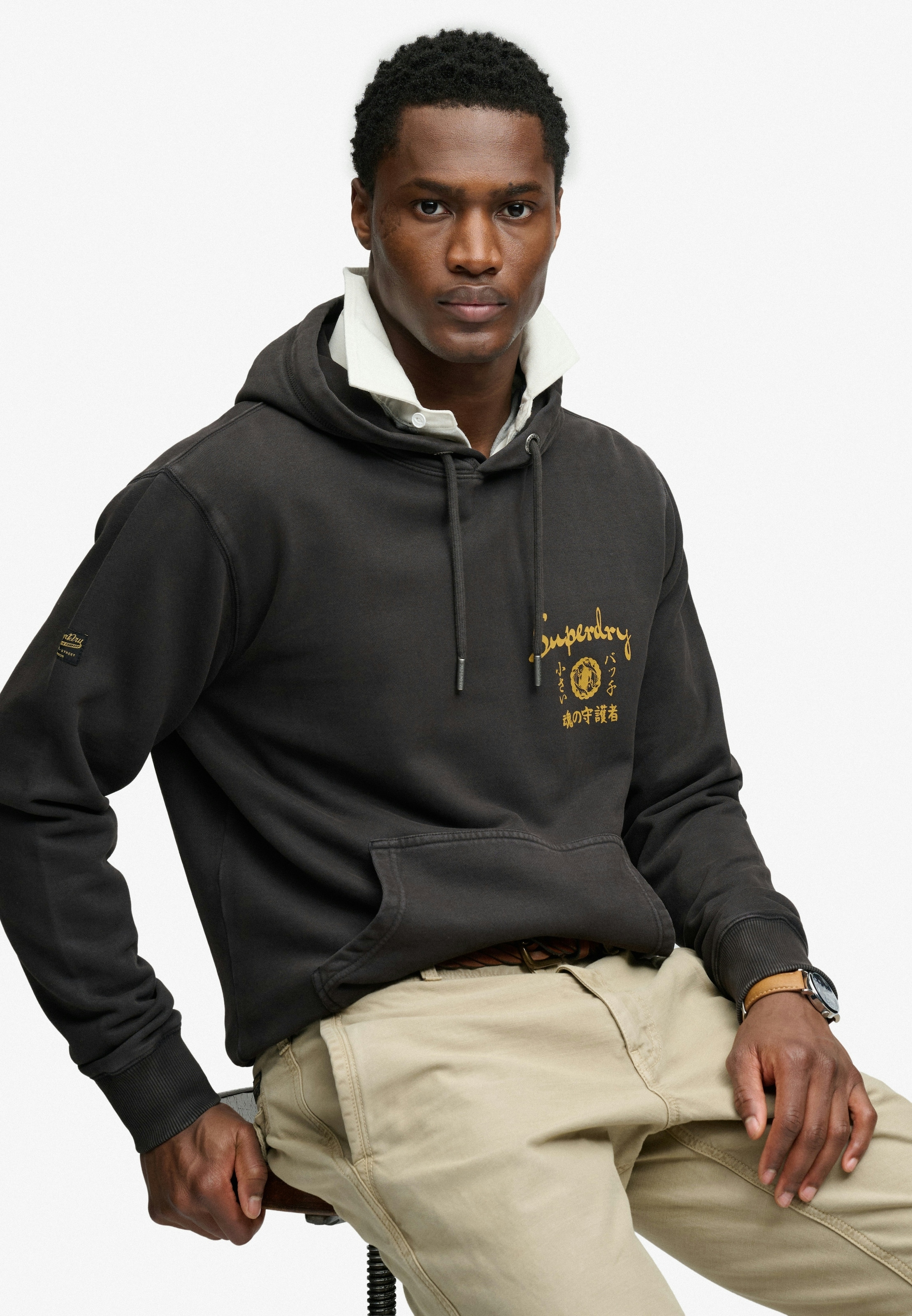 Superdry Kapuzensweatshirt »TOKYO NARRATIVE LOOSE HOOD«, mit coolem Tattoo-Print
