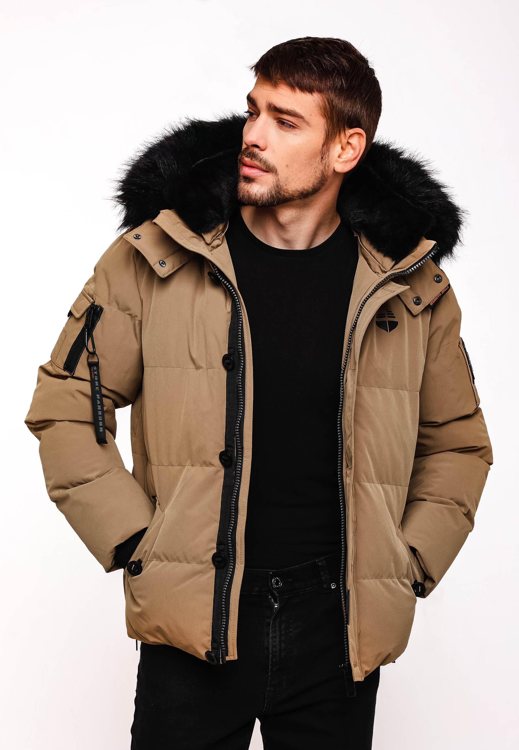 Stone Harbour Winterjacke »Halvaar«, mit Kapuze, stylischer Winterparka mit abnehmbarer Kapuze