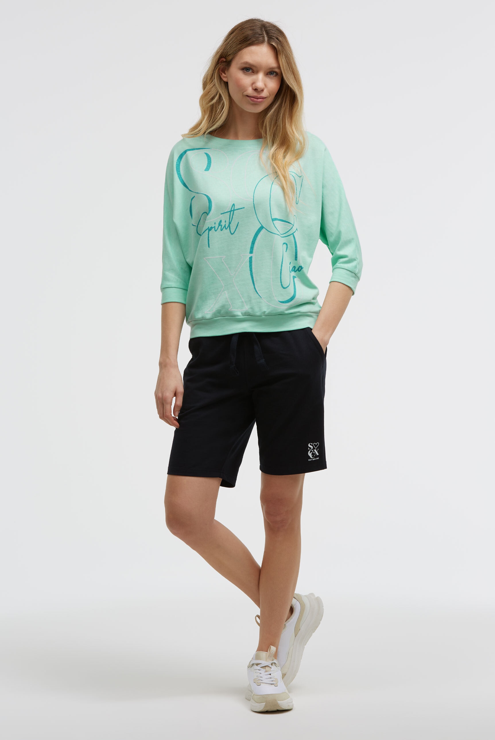 SOCCX Sweater , mit Fledermausärmeln
