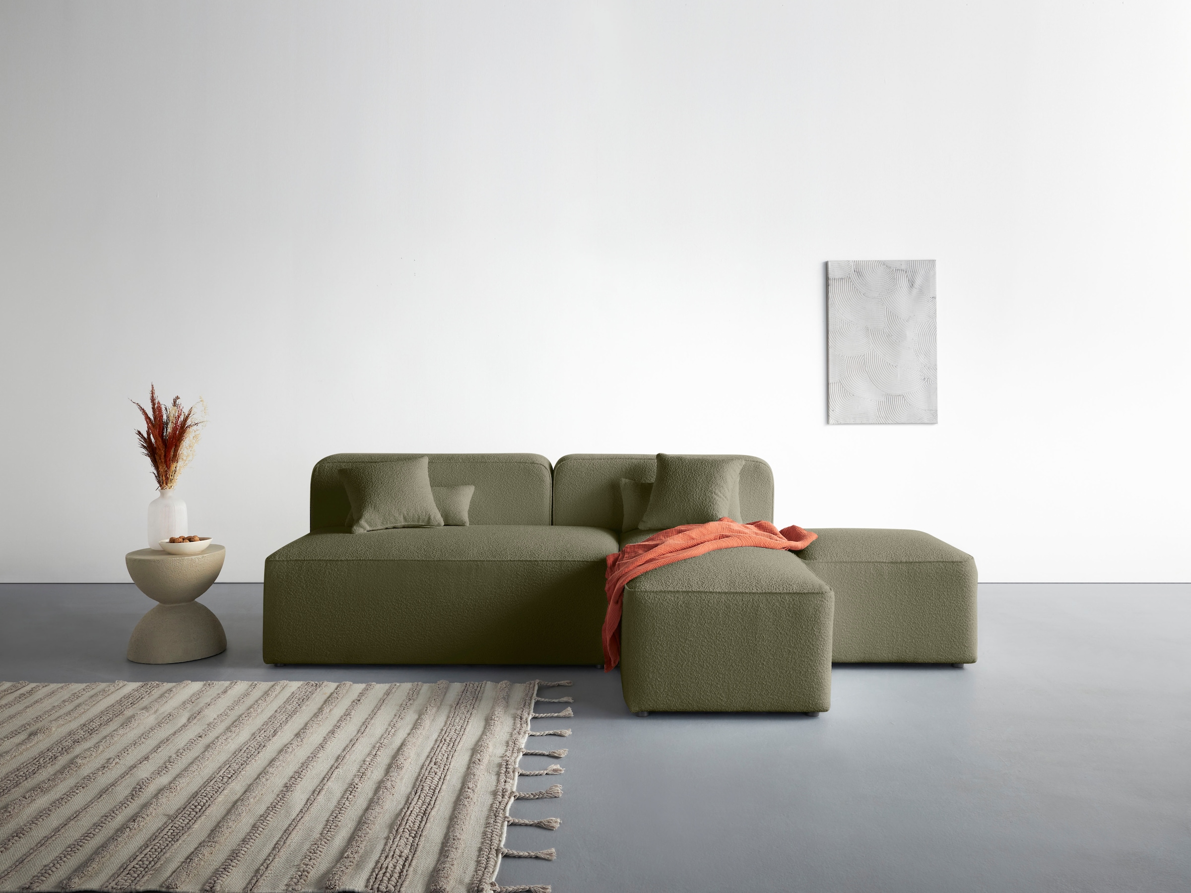 Home affaire Ecksofa "Sundstrup L-Form" Modulserie, individuelle Zusammenst günstig online kaufen