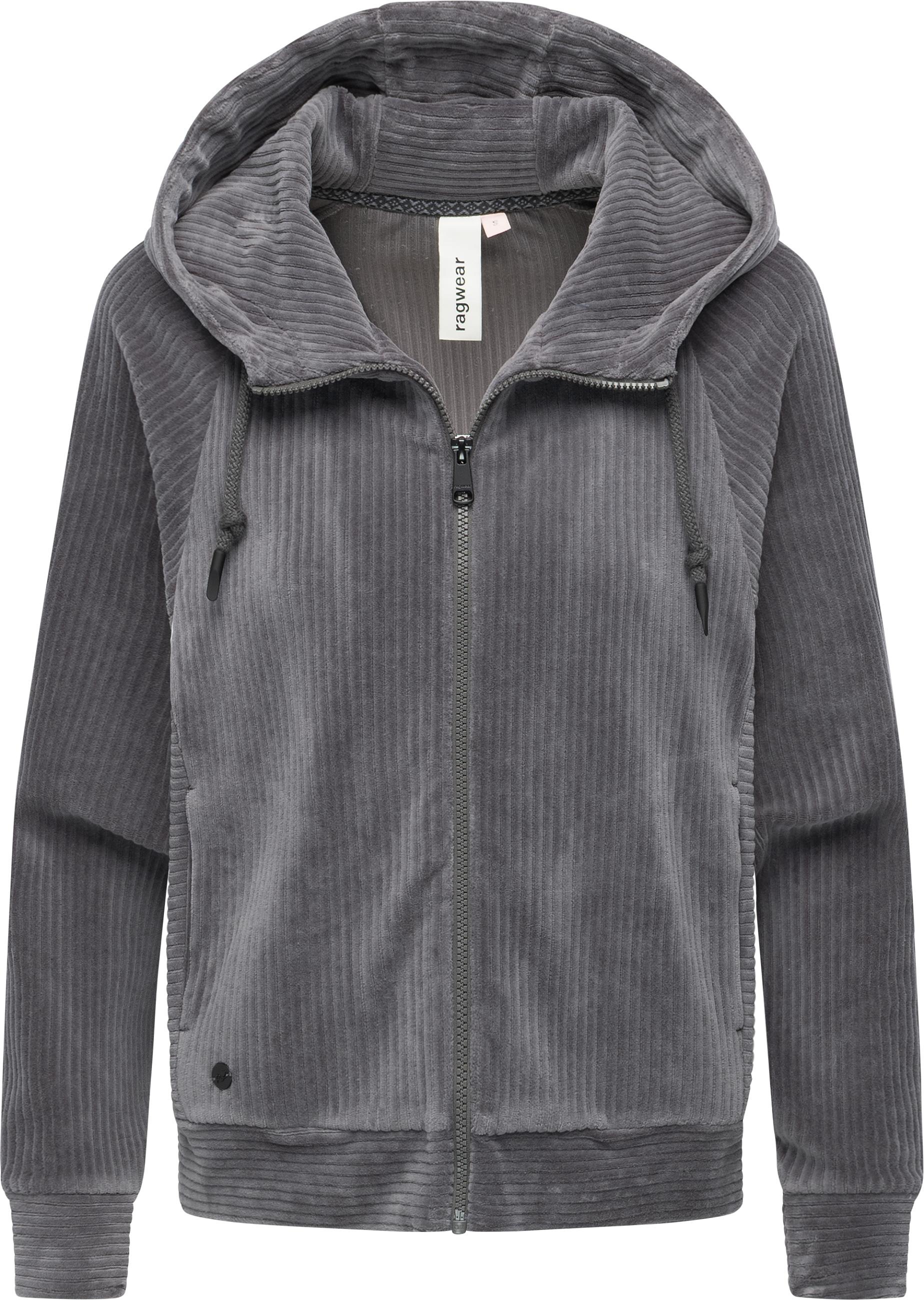 Ragwear Sweatjacke "Corduly Cordy" Freizeitjacke Zip-Hoodie aus weichem Kor günstig online kaufen