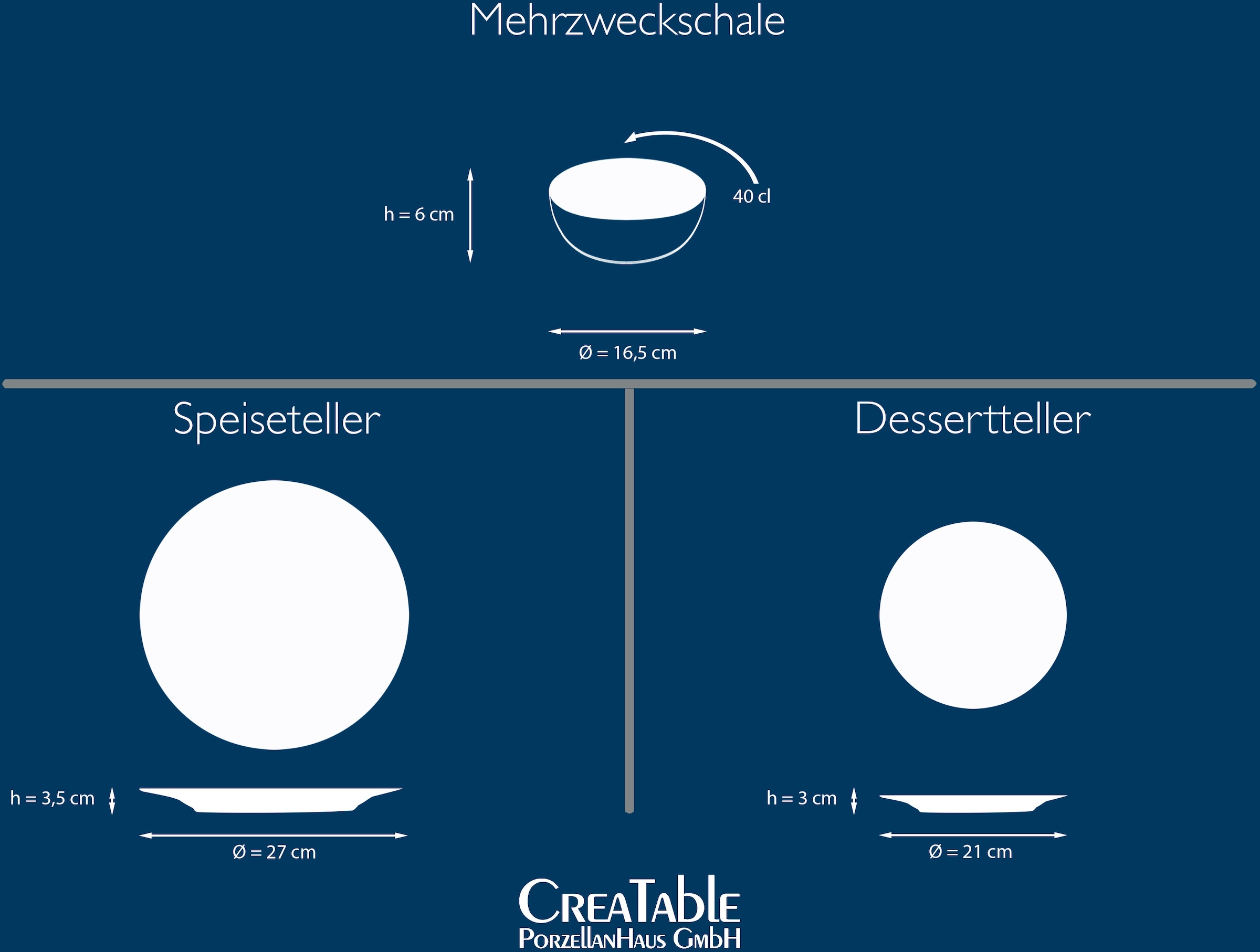 CreaTable Tafelservice »Sierra Nevada Mix«, (Set, 12 tlg.), seidenmatte, reaktive Spezialglasur, jedes Stück ein Unikat