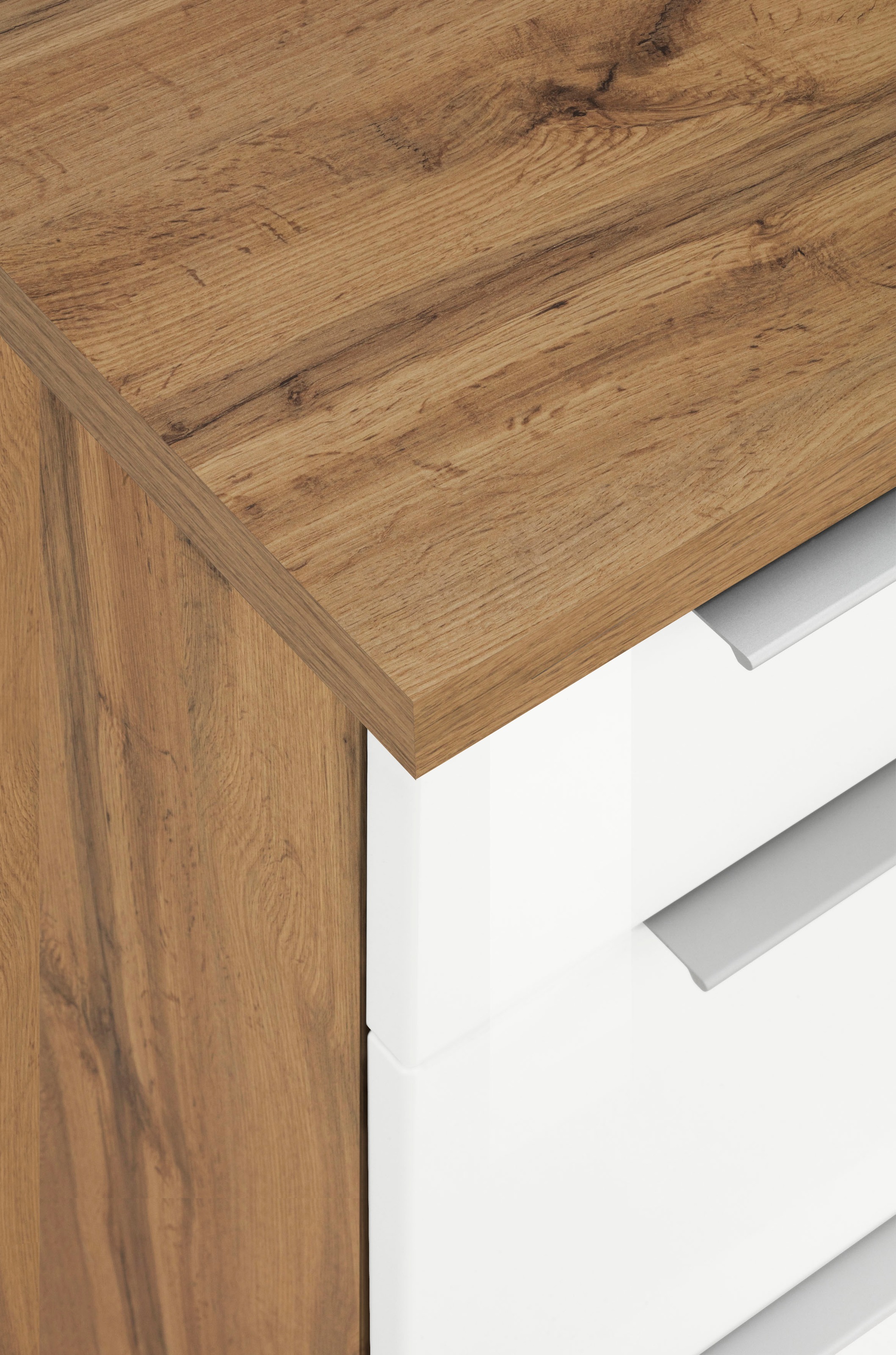KOCHSTATION Küchenzeile »KS-Brindisi Breite 280 cm«, wahlweise mit E-Geräten und Induktion, mit MDF-Fronten und Regal