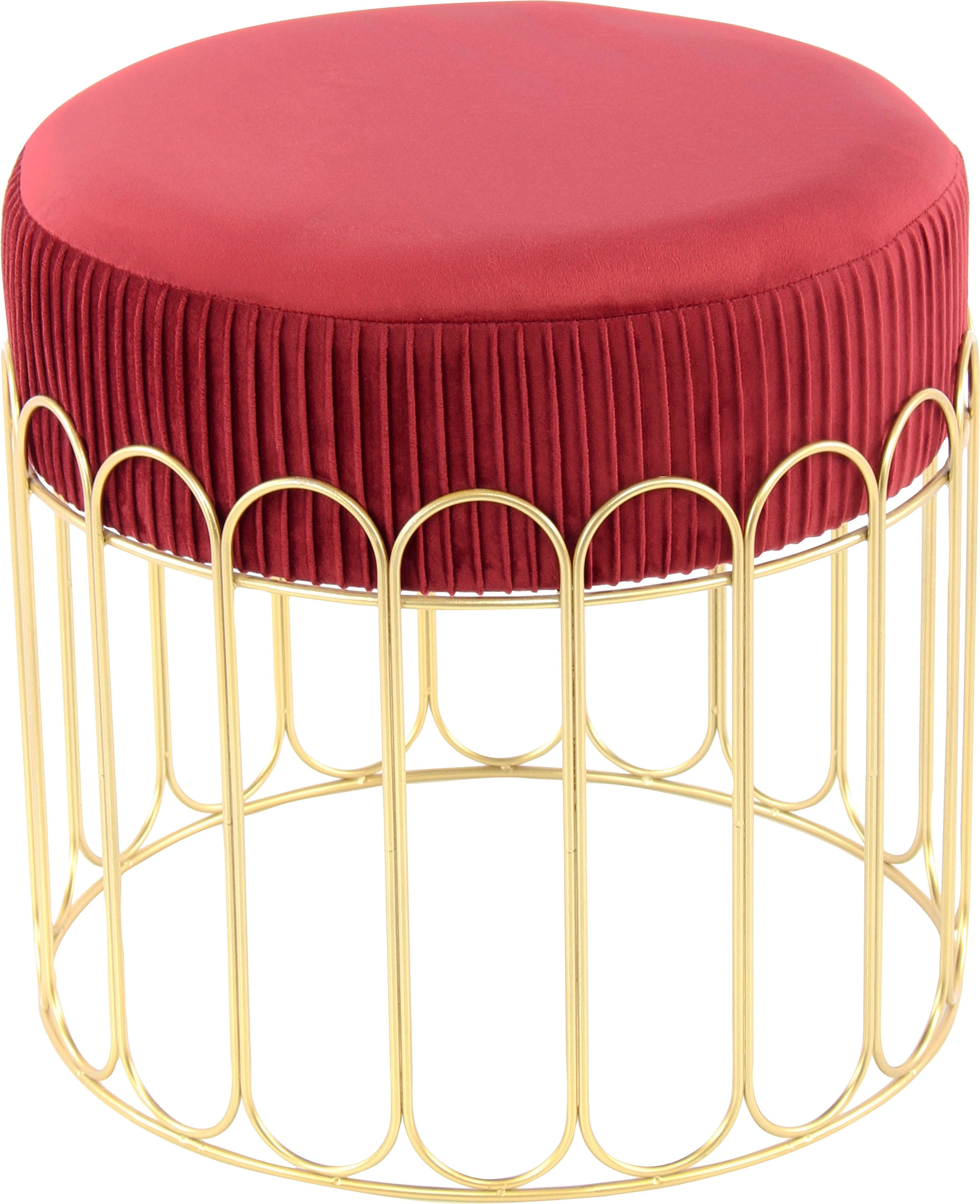 Kayoom Sitzhocker "Hocker Cleopatra 425, Design-Hocker Sitzfläche weich gep günstig online kaufen