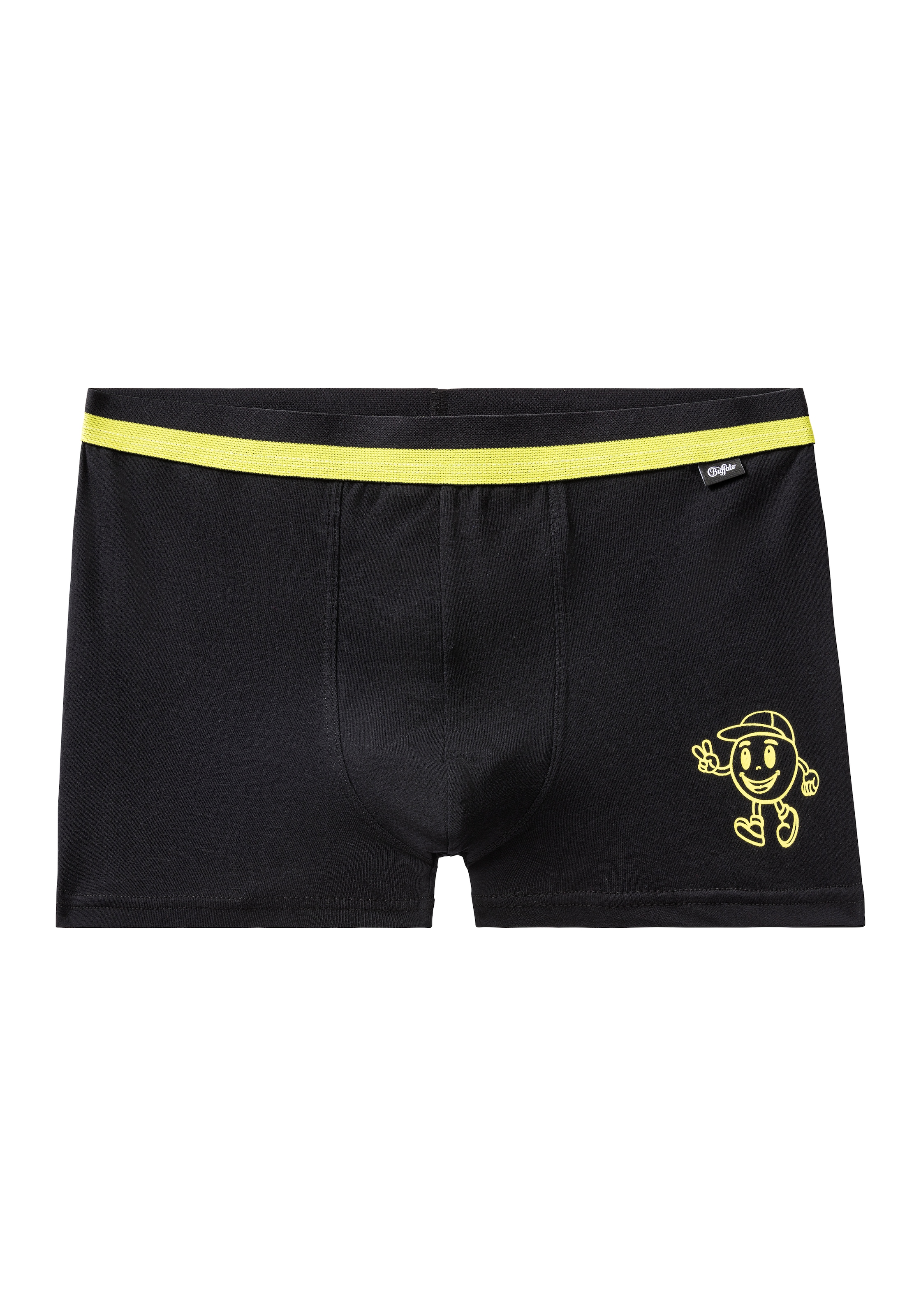 Buffalo Boxer »Boxershorts für Jungen«, (Packung, 4 St.), mit witzigen Icons bedruckt