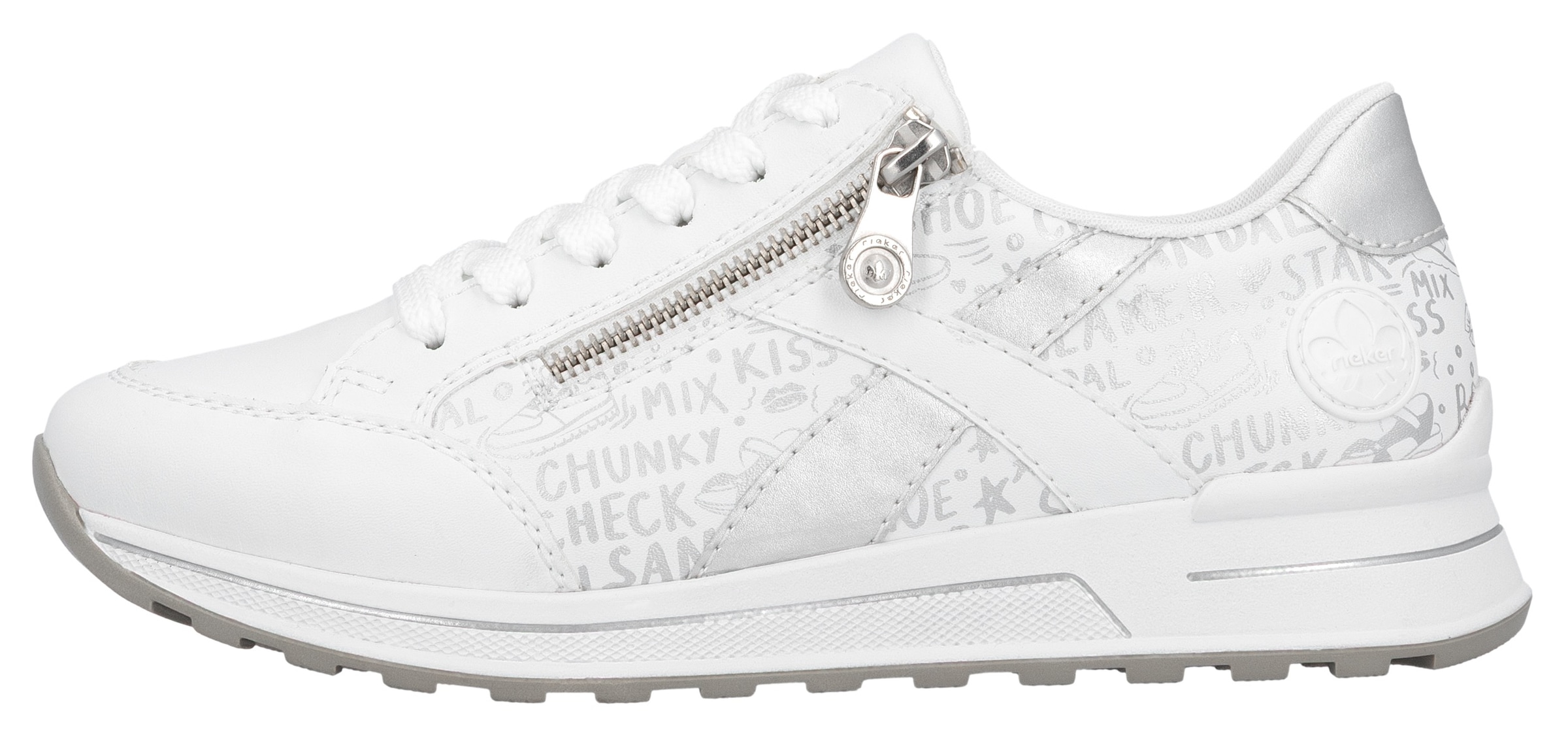 Rieker Sneaker  herausnehmbarer Soft-Einlage, Freizeitschuh, Halbschuh, Schnürschuh