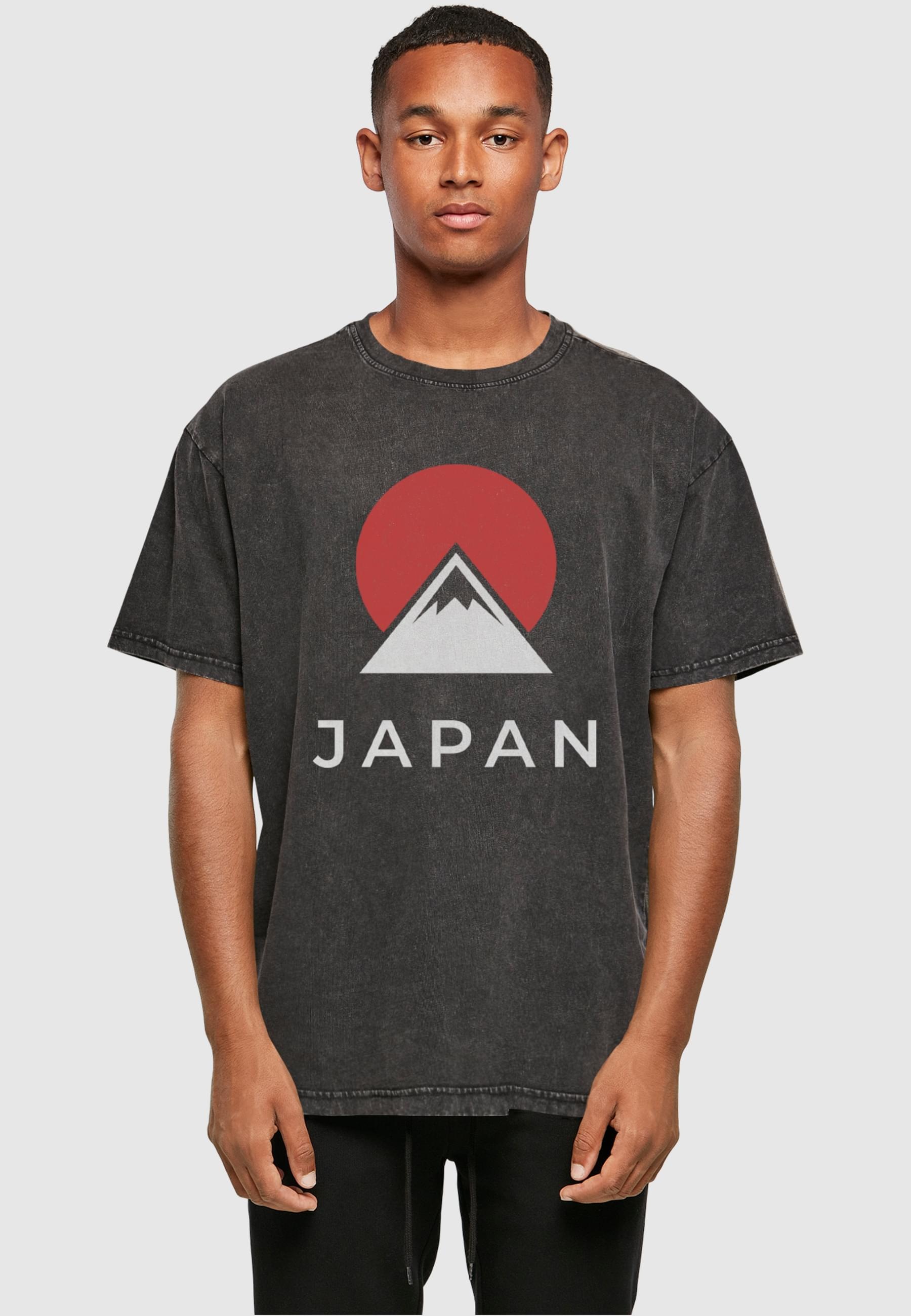 Merchcode T-Shirt »Merchcode Herren Japan X Acid Washed Heavy Oversize Tee«, (1 tlg.)