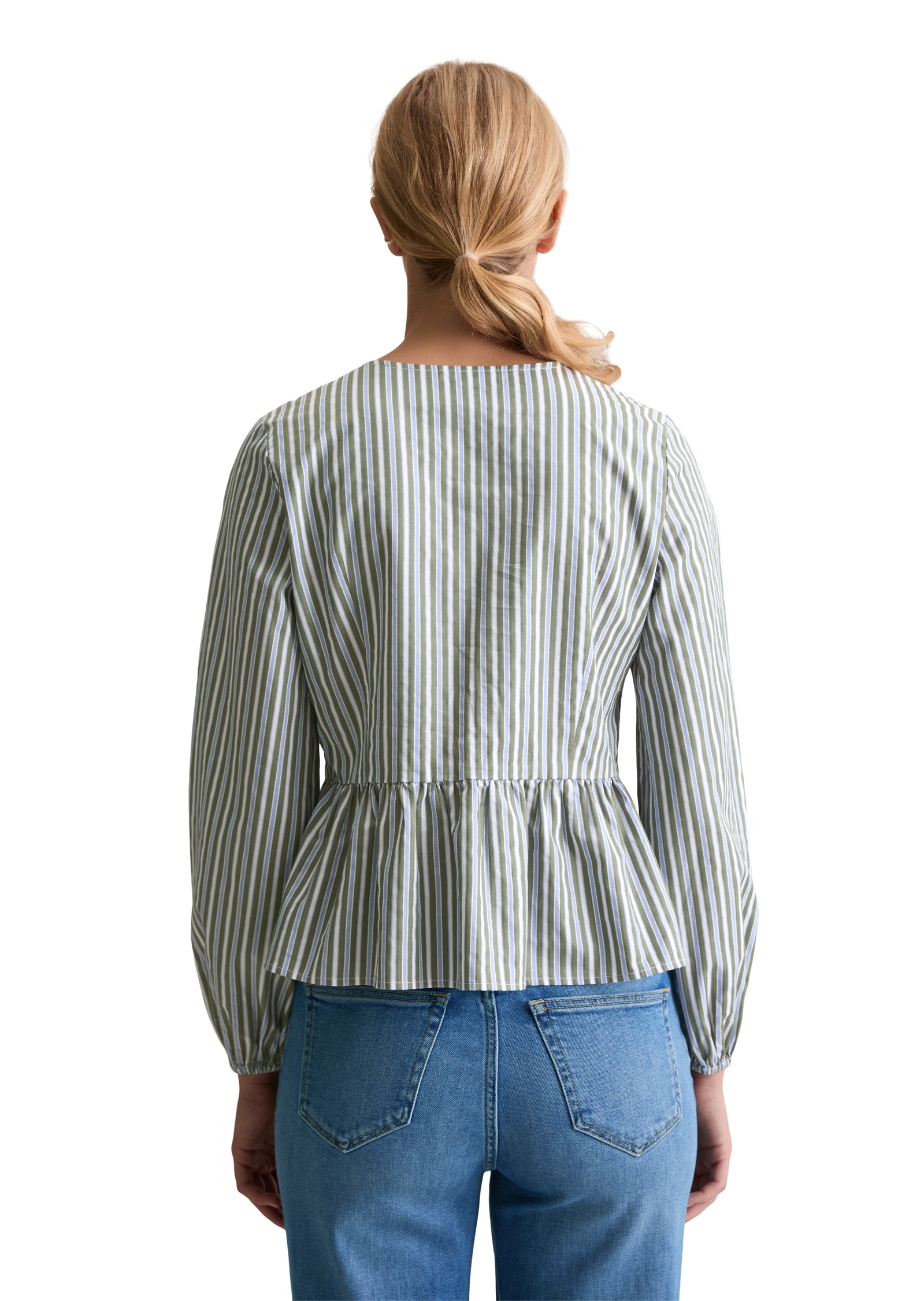 Marc O'Polo DENIM Langarmbluse »aus Baumwoll-Dobby«