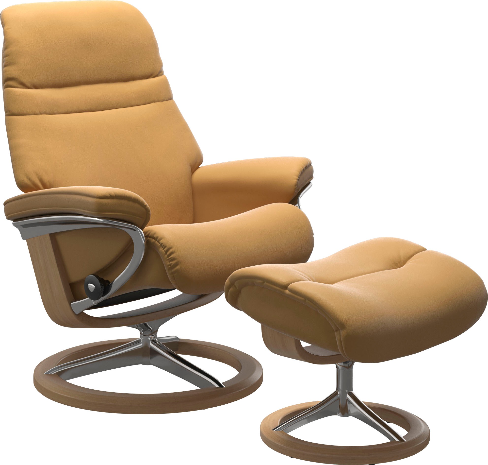 Stressless "Sunrise" mit Signature Base, Größe L, Gestell Eiche, in 2 Leder günstig online kaufen