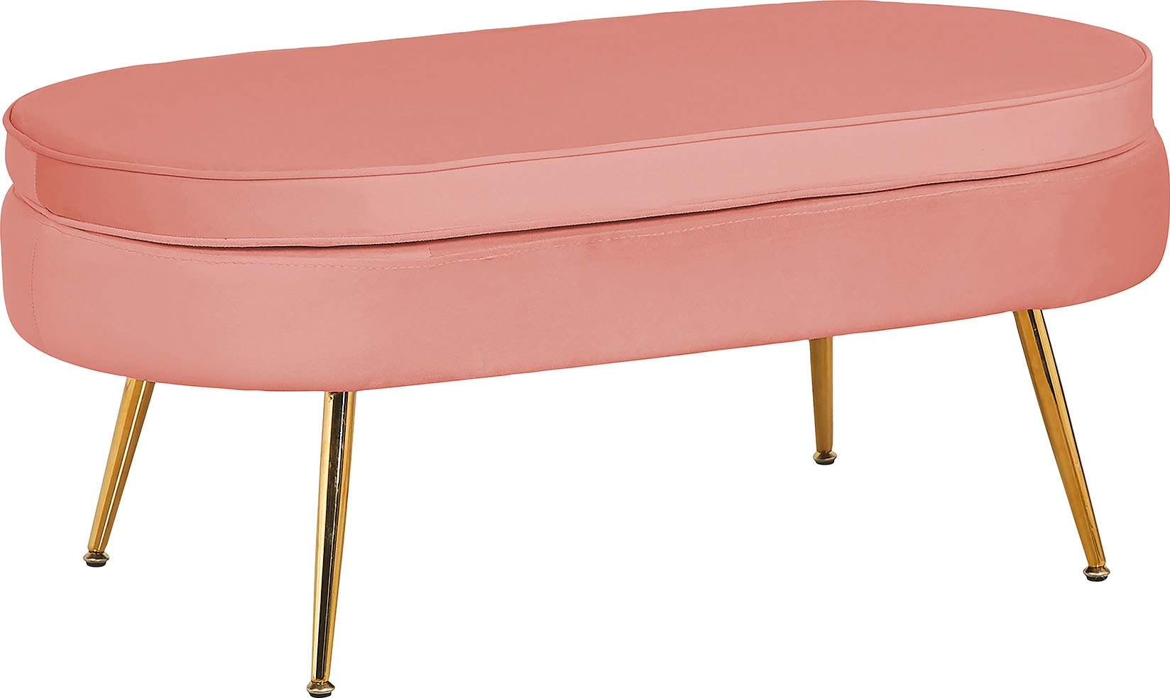 SalesFever Polsterhocker »Clam«, oval, Breite 99 cm