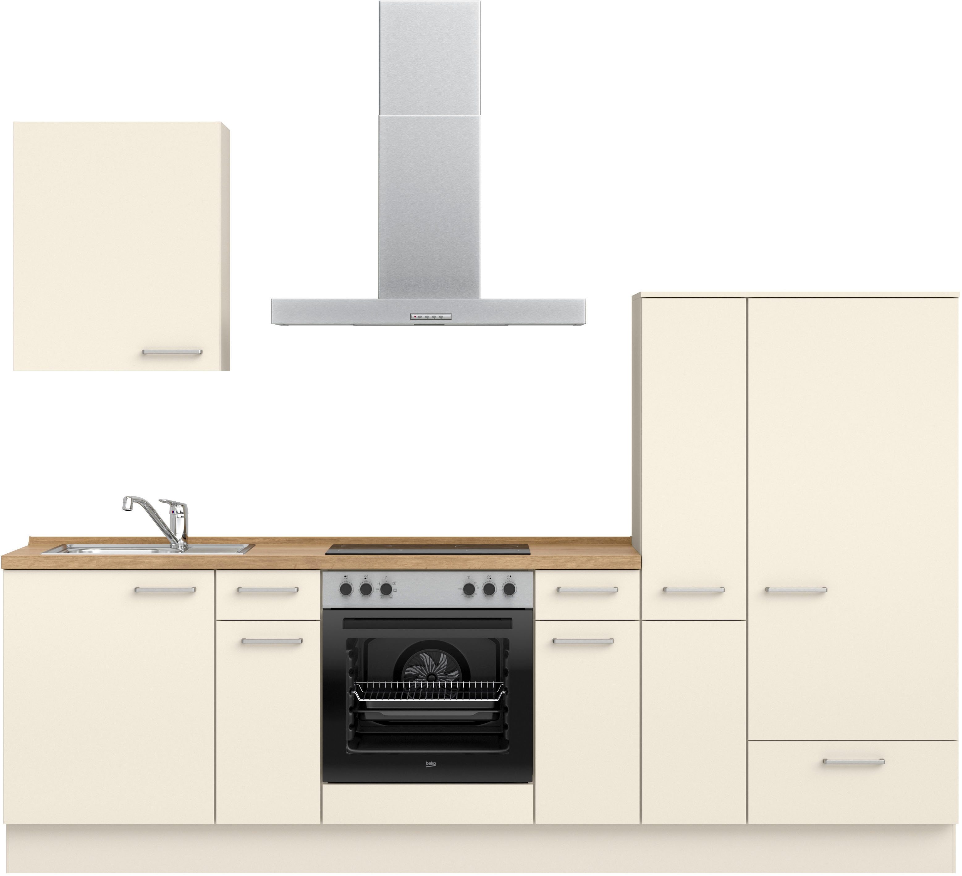 nobilia ""Touch I", NEU: individuell anpassbar mit gratis Profi-Beratung" vormontiert, Breite 270 cm, Ausrichtung wählbar, wahlw. mit E-Geräten