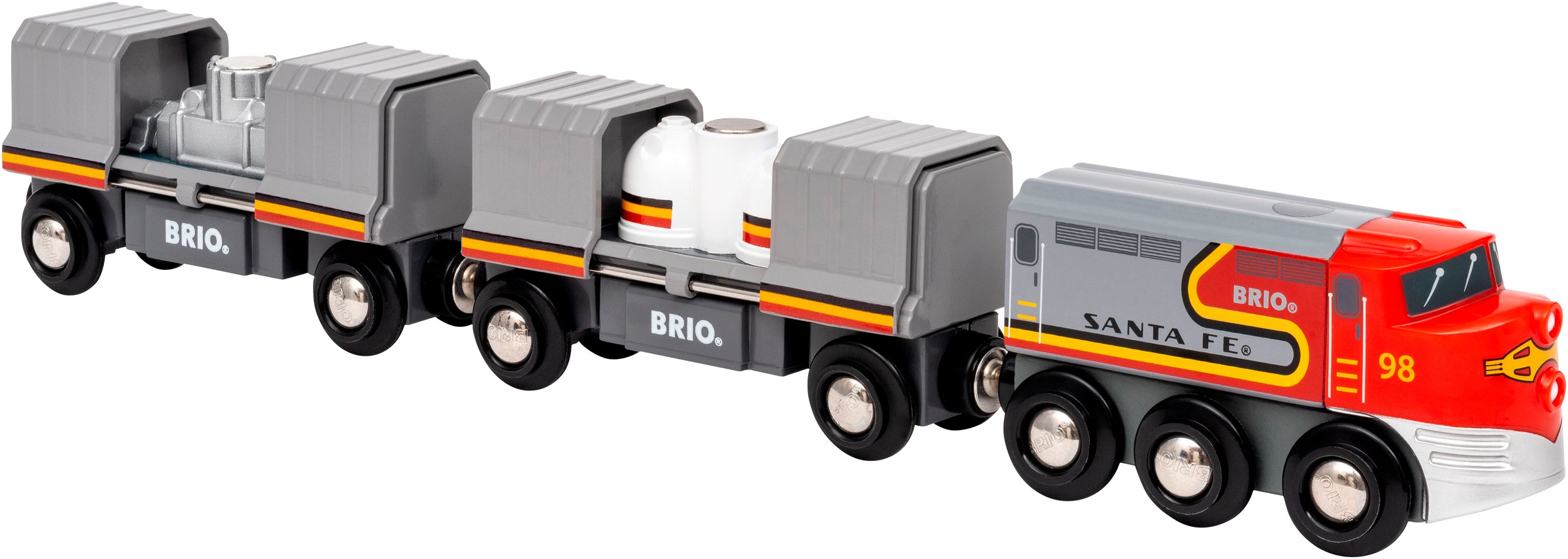 BRIO® Spielzeug-Eisenbahn »BRIO® WORLD, Santa Fe Zug«, FSC® - schützt Wald - weltweit