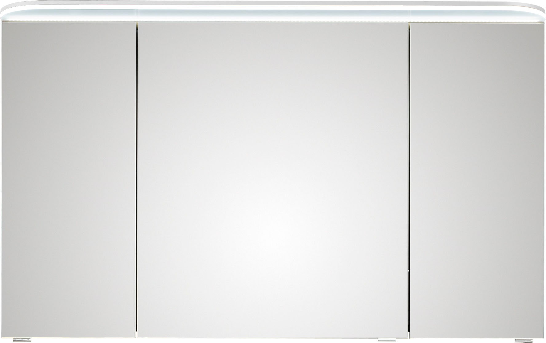 Saphir Badmöbel-Set »Balto Sprint 3-teilig, Mineralmarmor-Waschtisch mit LED-Spiegelschrank«, (4 St.), Badezimmer Set mit Unterschrank inkl Türdämpfer, 3 Türen, 2 Schubladen